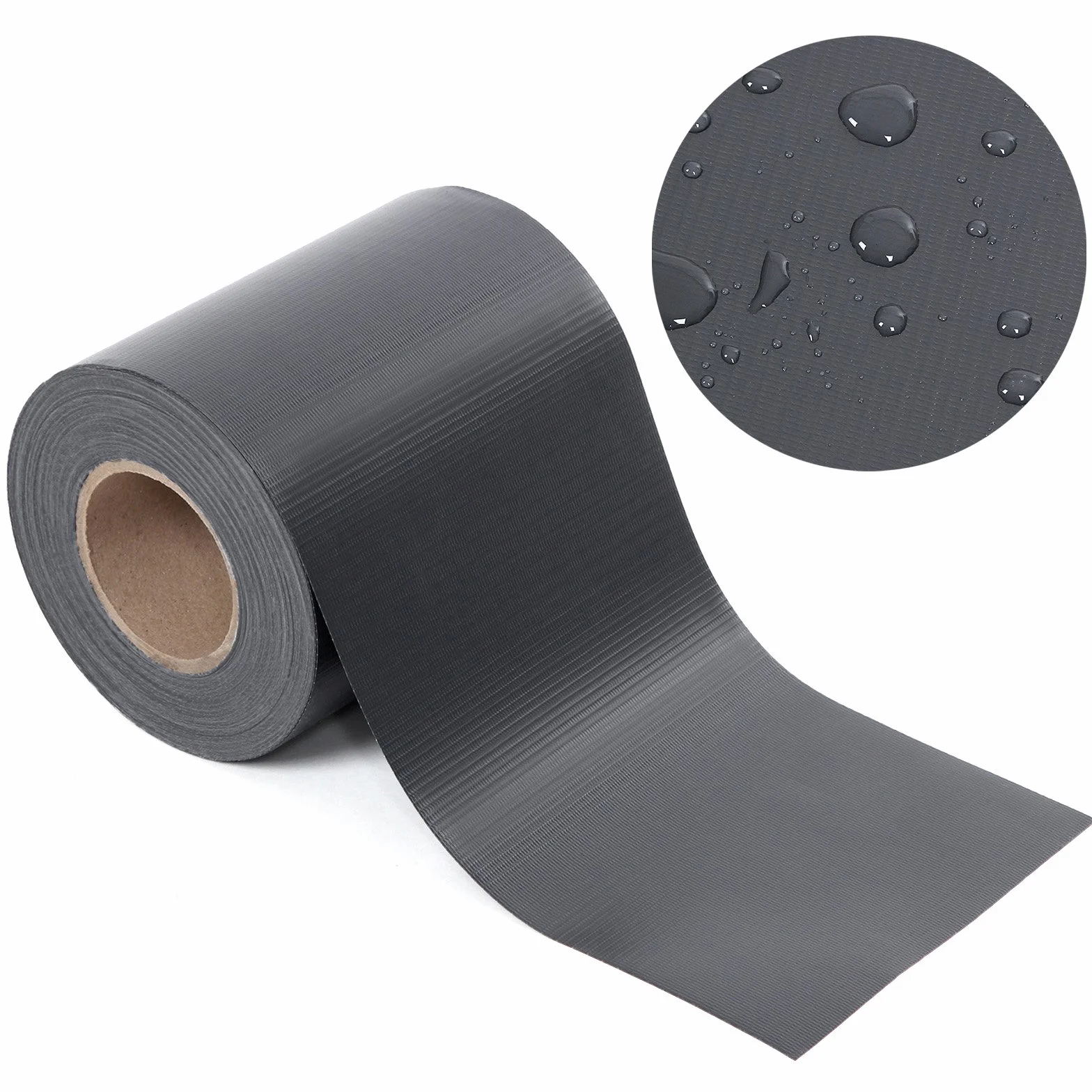 SONGMICS GPJ100GY, 100 m, PCW, ochrona przed wzrokiem, folia ogrodzeniowa, ochrona przed wiatrem, 2 rolki m x 19 cm, bardzo grube, z 50 x klipsami mocującymi, antracytowa