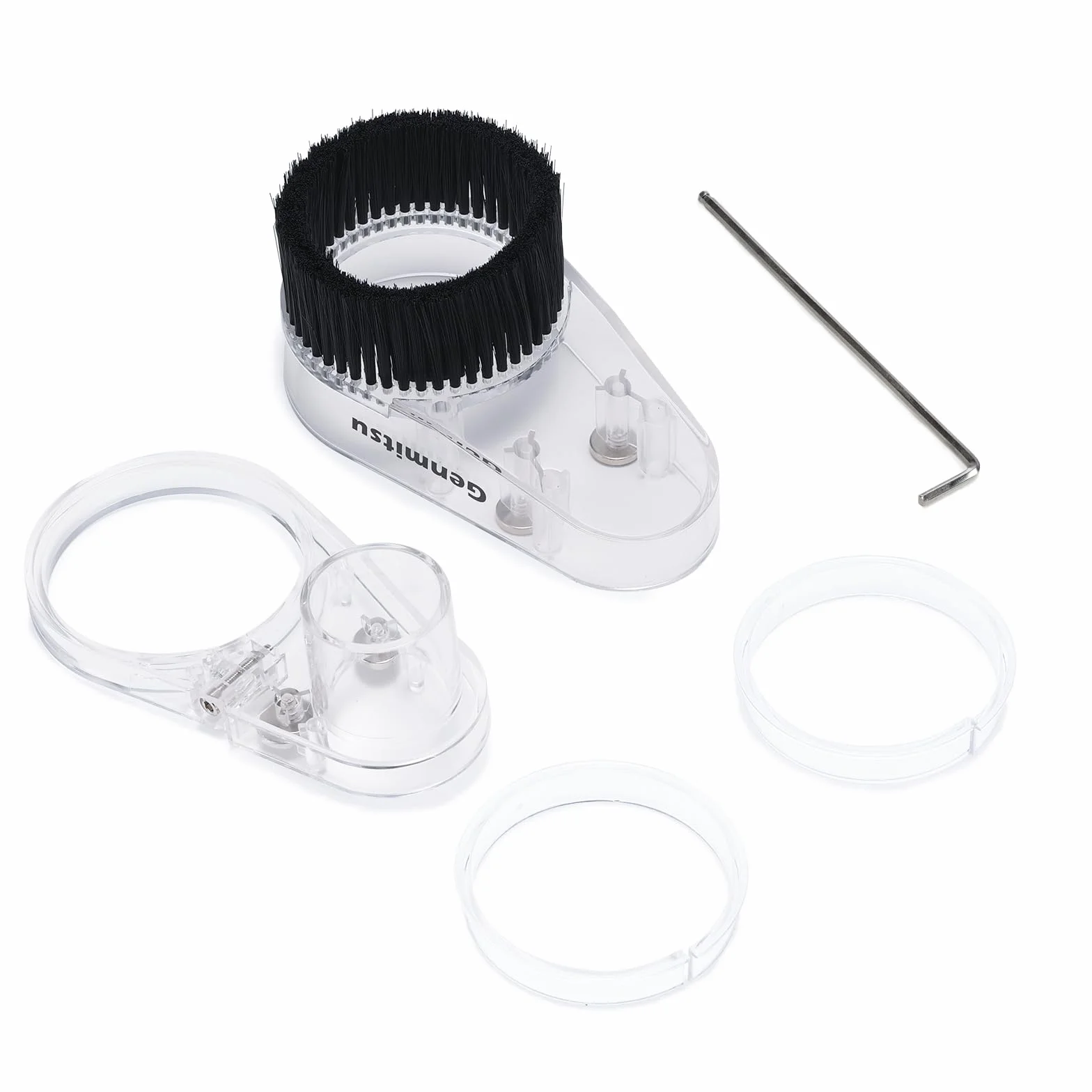 Genmitsu Osłona przeciwpyłowa CNC do wrzeciona 65/69mm, adapter węża średnica zewnętrzna 38 mm, przezroczyste