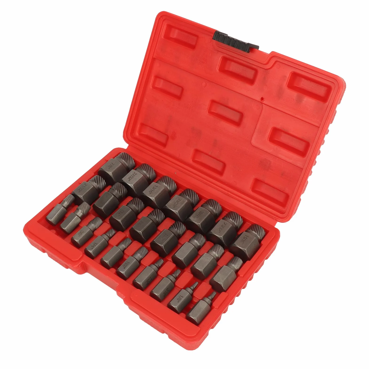 25pcs Zestaw Ekstraktora śrubowego Wydajny Stal Easy Out Multi Spline Extractor Set dla Narzędzi Zasilania i Ręcznego