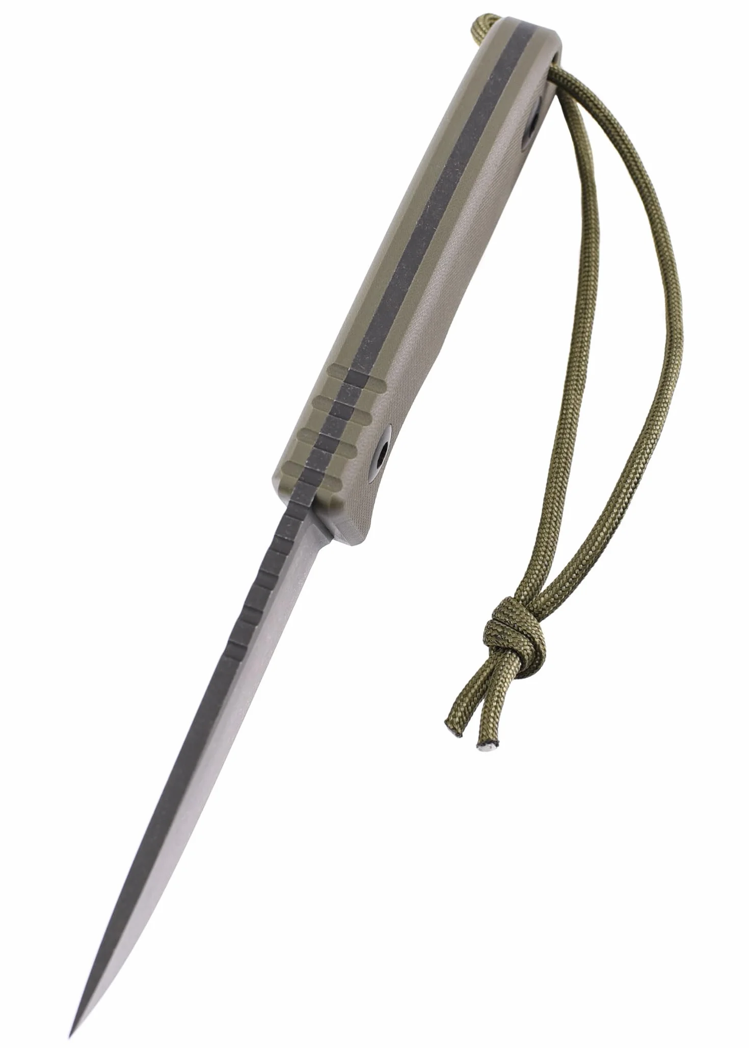 SCHNITZEL TRI nóż outdoorowy z pochwą Kydex i systemem nośnym Dangler – nóż Bushcraft, nóż outdoorowy, nóż rekreacyjny dla dorosłych (zielony)