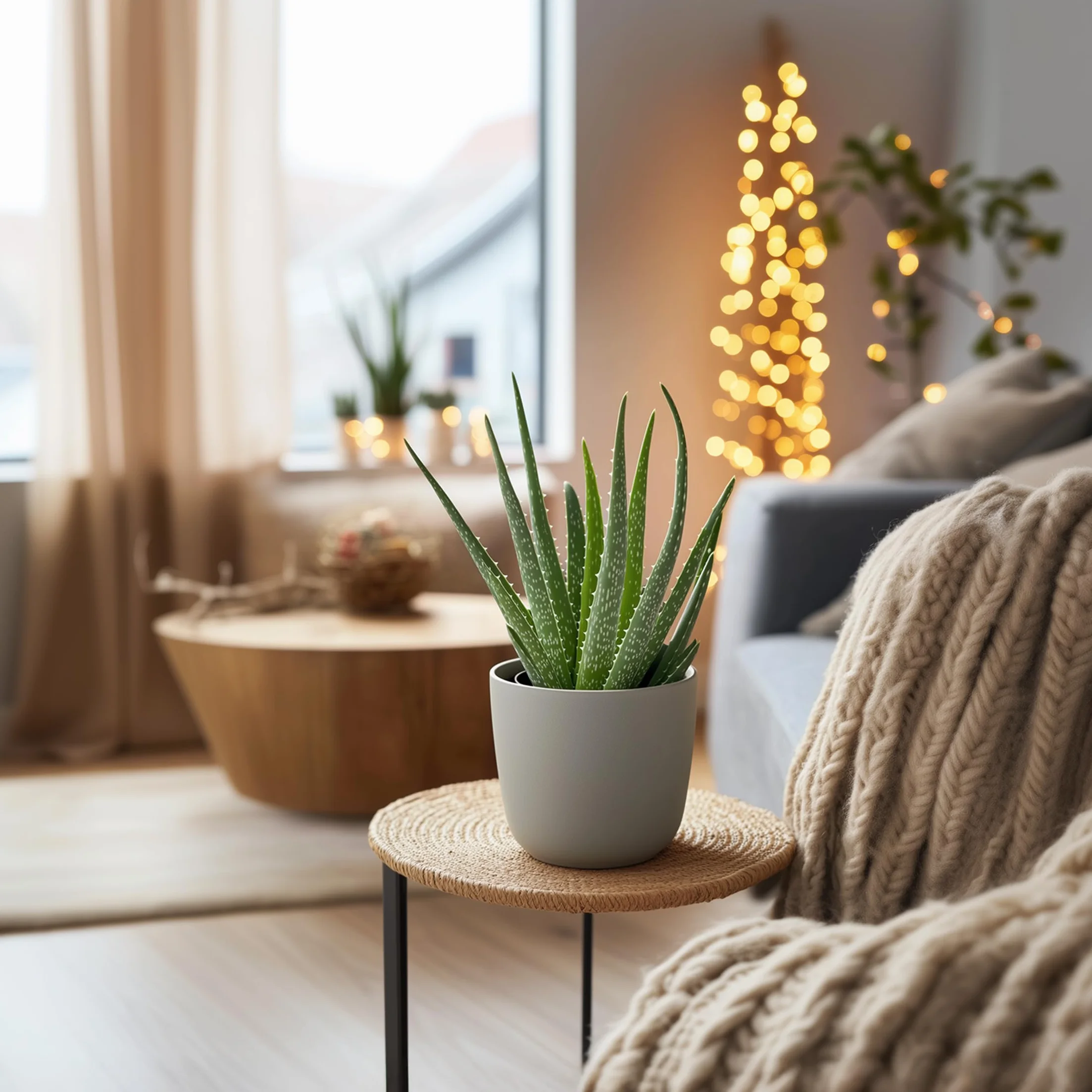 Aloes Aloe Vera Zestaw 4 sztuk Doniczka 10cm Wysokość 20-30cm
