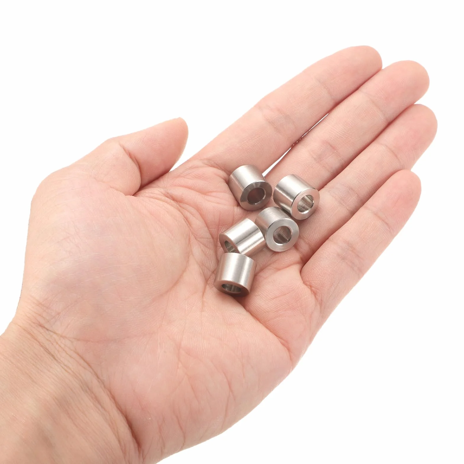 QUARKZMAN 12 sztuk dystansowy ze stali nierdzewnej 6,2 mm otwór x 12 mm OD x 10 mm długość tuleja śrubowa proste wykończenie okrągły metalowy element dystansowy do śrub śrub i prętów M6