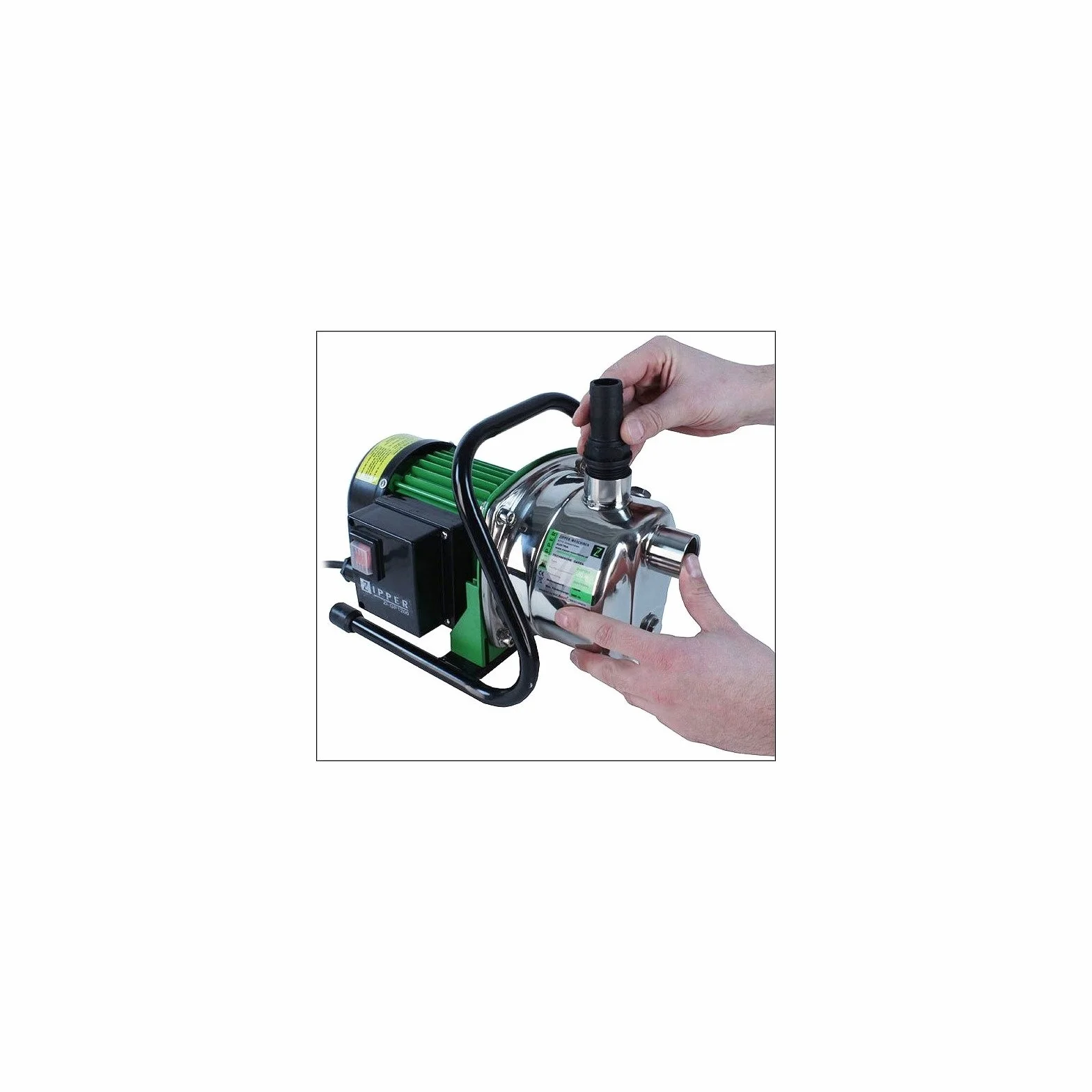 Zipper ZI-GP1200 technologia pompy, 1200 W, 230 V, czarny, zielony, stal szlachetna, 365 x 220 x 260