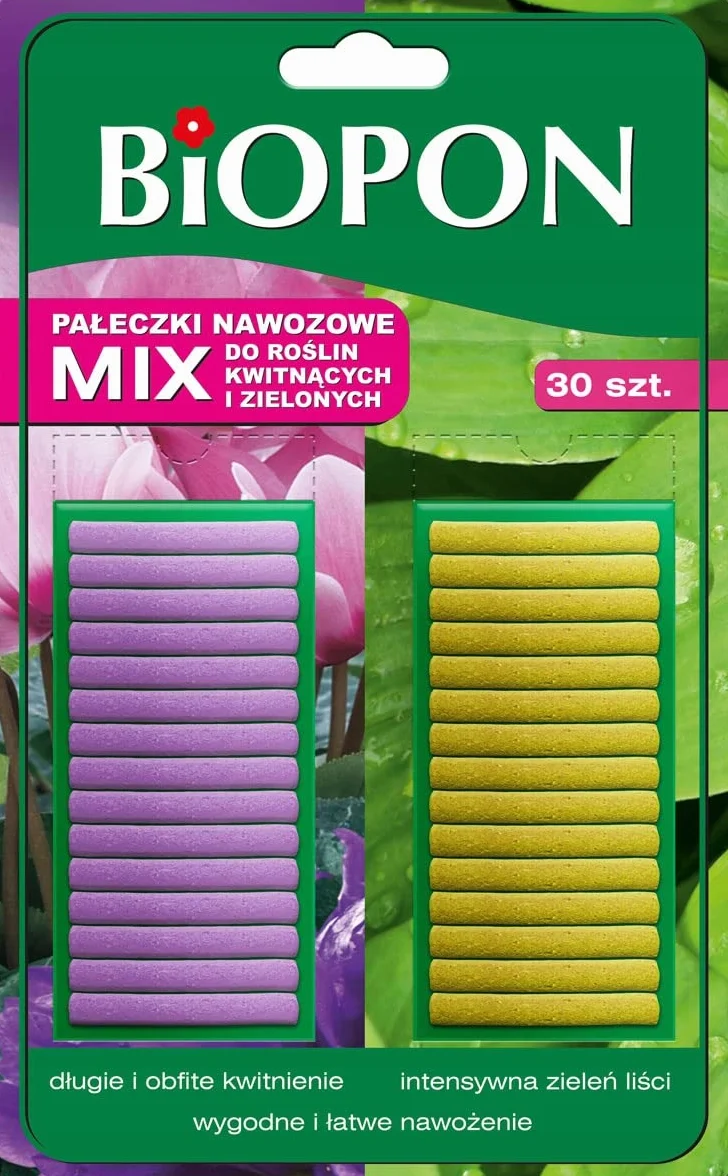 BIOPON Pałeczki nawozowe MIX 30 szt.