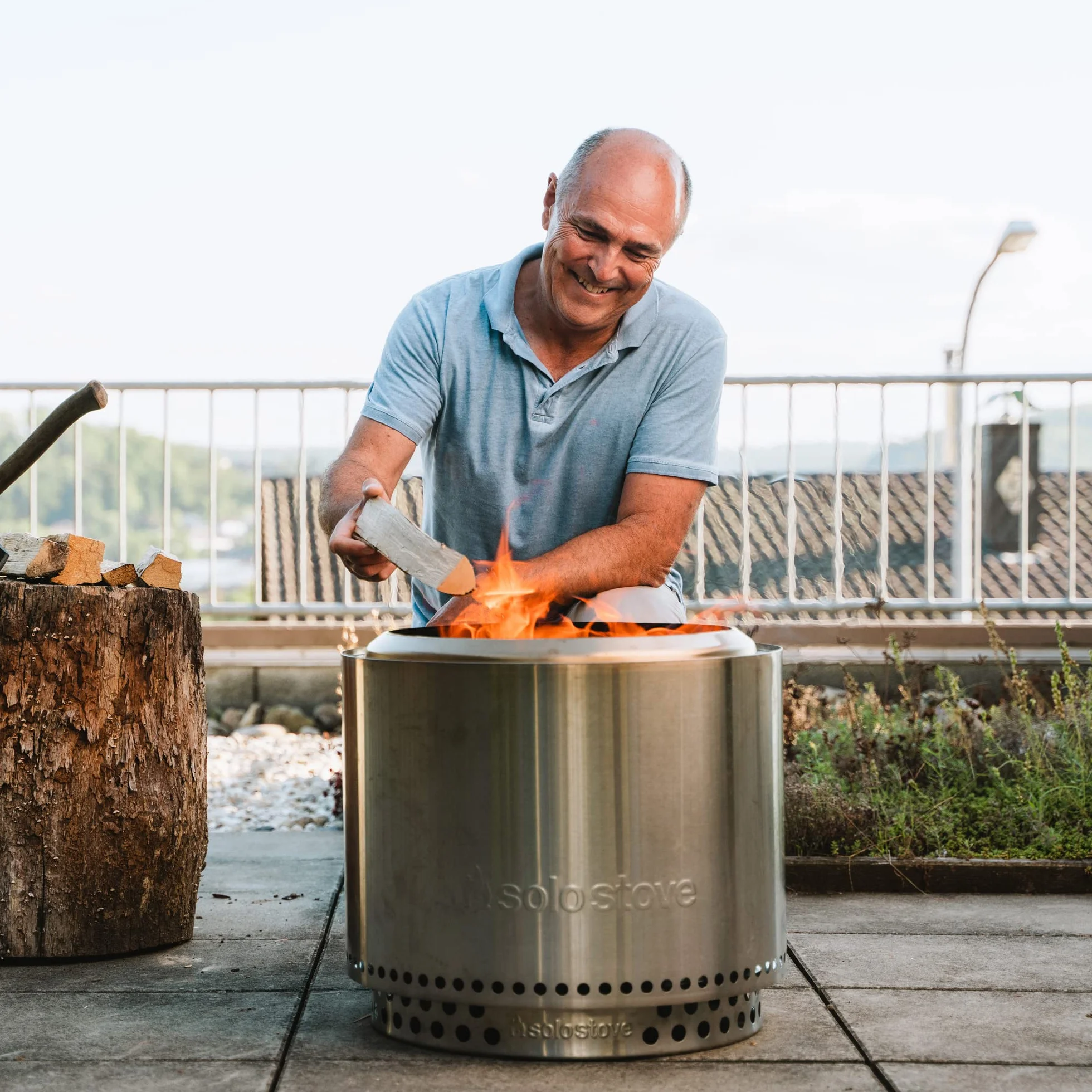 Solo Stove Bezdymny kosz ogniskowy stal nierdzewna 304 49,5 cm 9 kg standardowy stojak