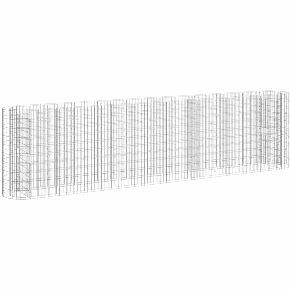vidaXL Podwyższona donica gabionowa galwanizowane żelazo 400x50x100 cm