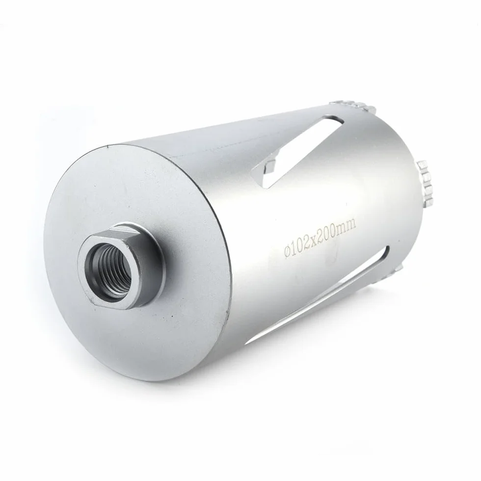 SDS MAX Wiertło diamentowe DM 32-150 mm L 200 mm M22 z ostrym gwintem do młotowiertarki (DM = 51 mm)