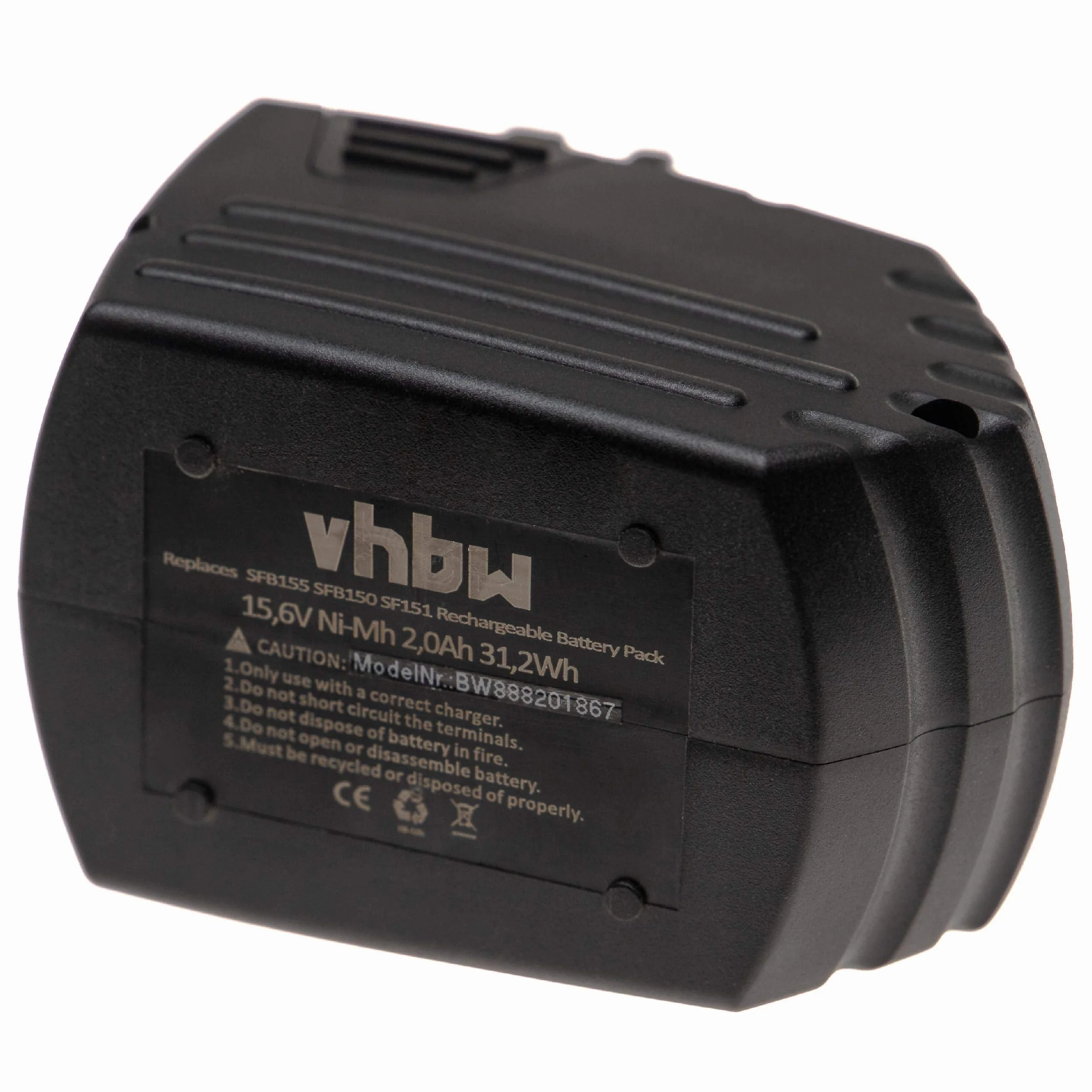 vhbw Akumulator kompatybilny z Hilti SFL 12/15 | SF 151-A, SFH 151-A, SF 150-A narzędzie (2000 mAh, NiMH, 15,6 V)