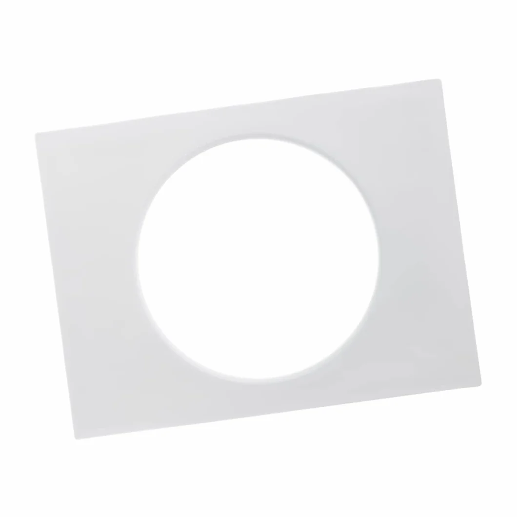 150 mm proste złącze kanałowe z kołnierzem - okrągły przewód PVC - rura wentylacyjna - płyta ścienna