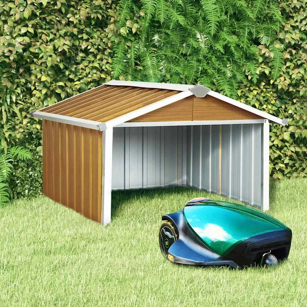 vidaXL Garaż dla kosiarki robotycznej, 92x97x63 cm, galwanizowana stal