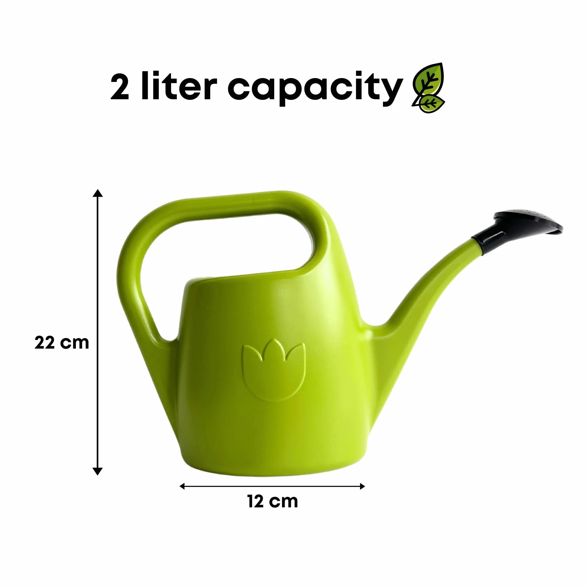 Konewka Ogrodowa Eva 2 L z Tworzywa Sztucznego jasnozielony