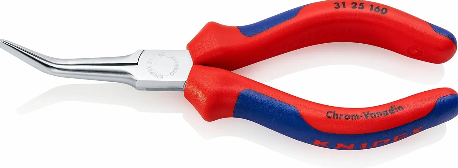 KNIPEX Szczypce chwytające (szczypce chwytające wydłużone) chromowany z osłonkami wielokomponentowymi 160 mm, 31 25 160