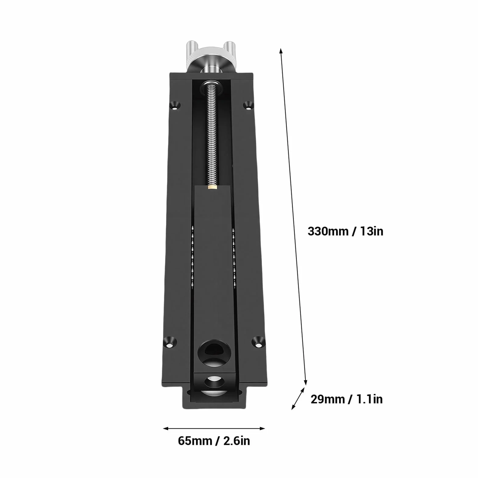 Jeffergarden Stolik Stolarski Aluminiowy 0-110mm Otwór 20mm Śruba ze Stali Nierdzewnej