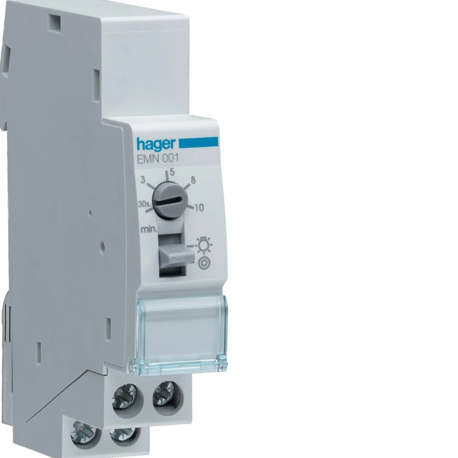 Hager HAGEMN001 EMN001 wyłącznik czasowy na schody, VE 0,5-10 min, 230 V