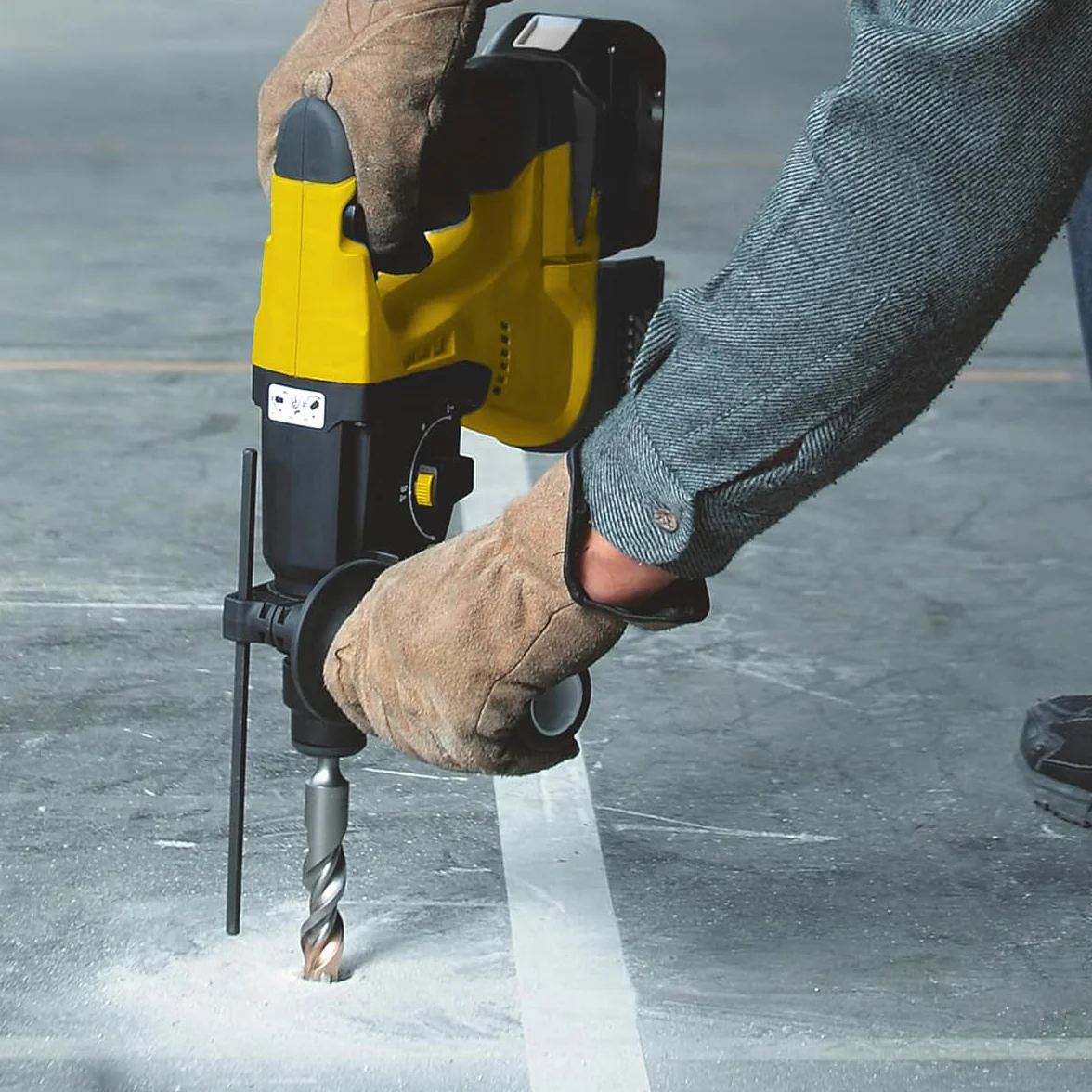 Wiertło udarowe SDS Plus do betonu 35 x 350 mm, profesjonalne wiertło do kamienia z 4 ostrzami z twardego metalu do wiercenia w kamieniu, betonie, kamieniu naturalnym, murze ceglanej