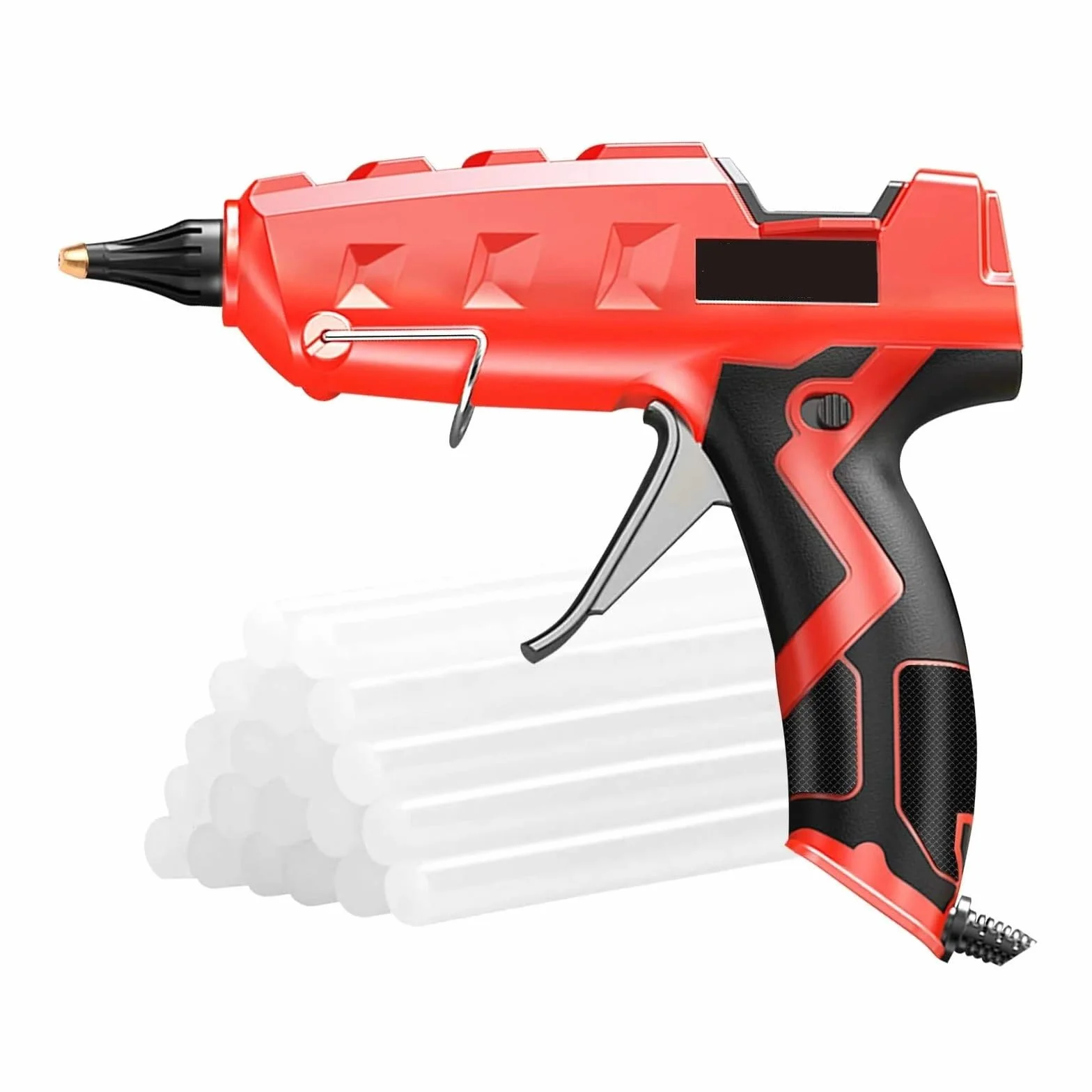 RUHEN Pistolet na klej na gorąco, 100 W, zestaw pistoletów do klejenia na gorąco, pełny rozmiar, z 20 klejami do projektów artystycznych i rzemieślniczych, do samodzielnego uszczelniania