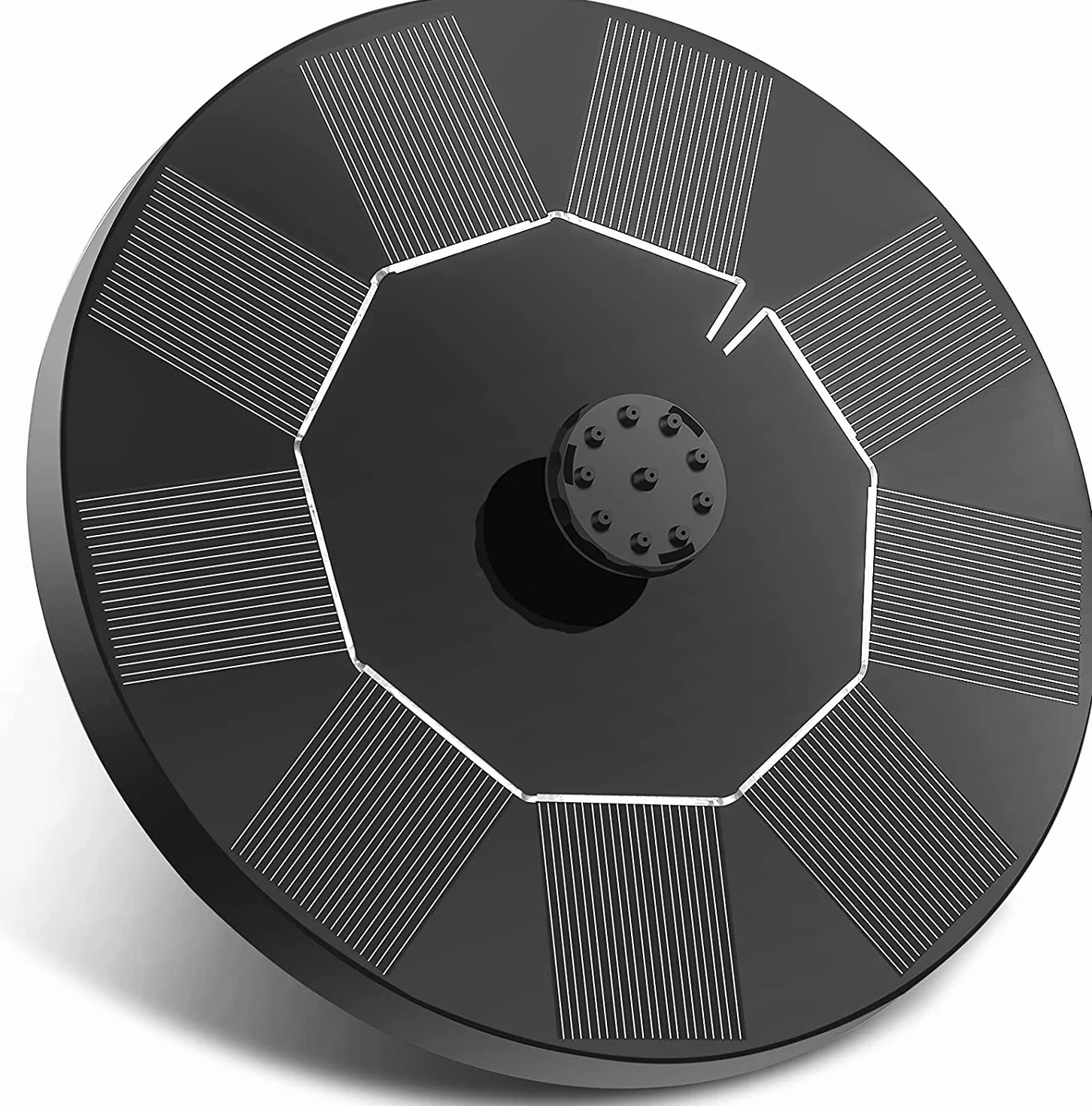 Solarna pompa do stawu 1 W z 6 efektami fontanna pływająca