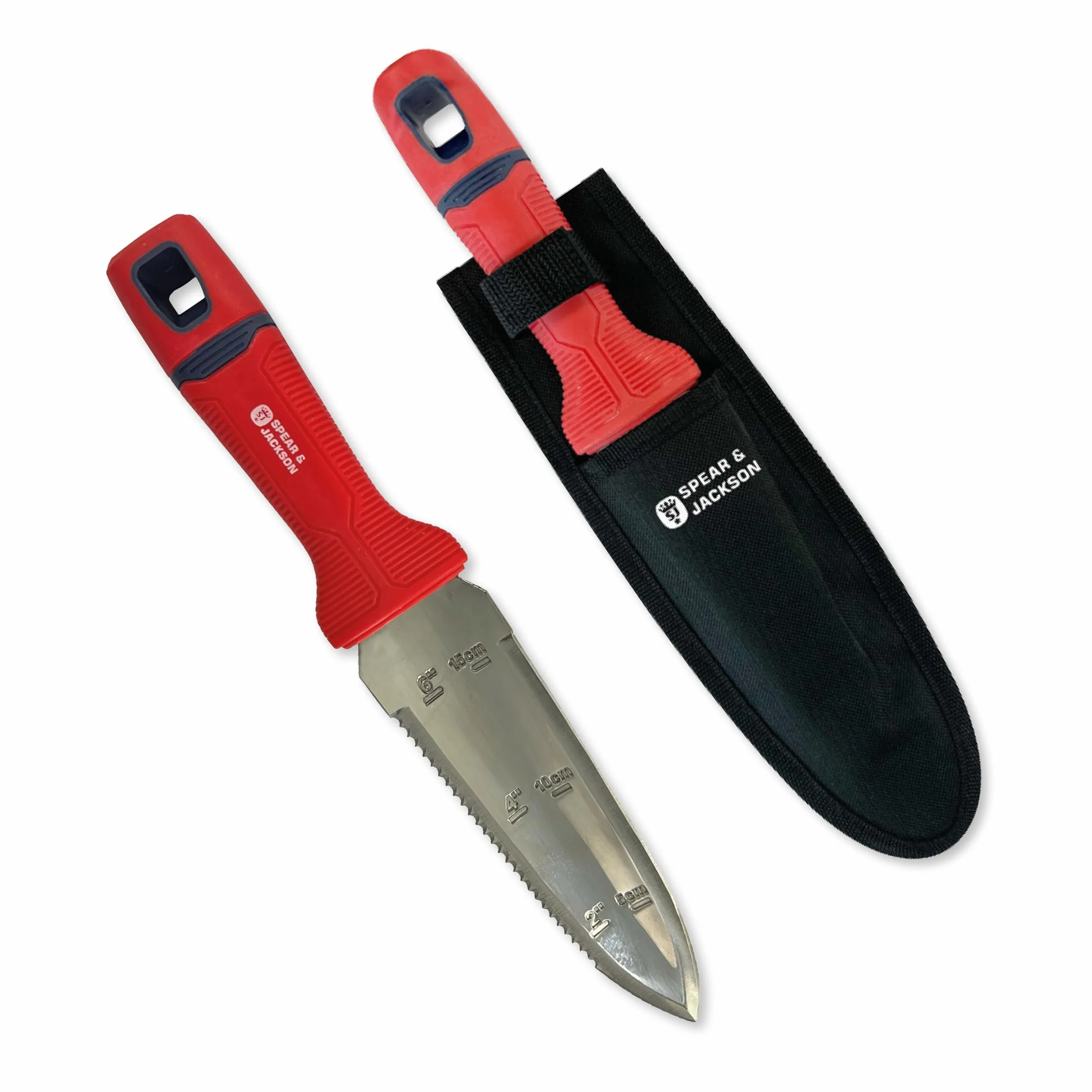 Spear & Jackson 4151HH Nóż Hori Hori ze stali nierdzewnej z kaburą i paskiem
