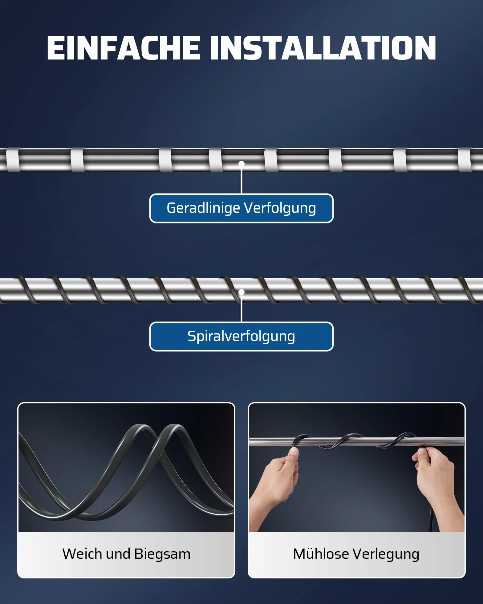 DEWENWILS Przewód grzejny 230 V z termostatem, taśma grzewcza 2 m, ochrona przed zamarzaniem, kabel grzewczy 15 W/M, wodoszczelny przewód grzejny IP44, do rur wodnych, oszczędność