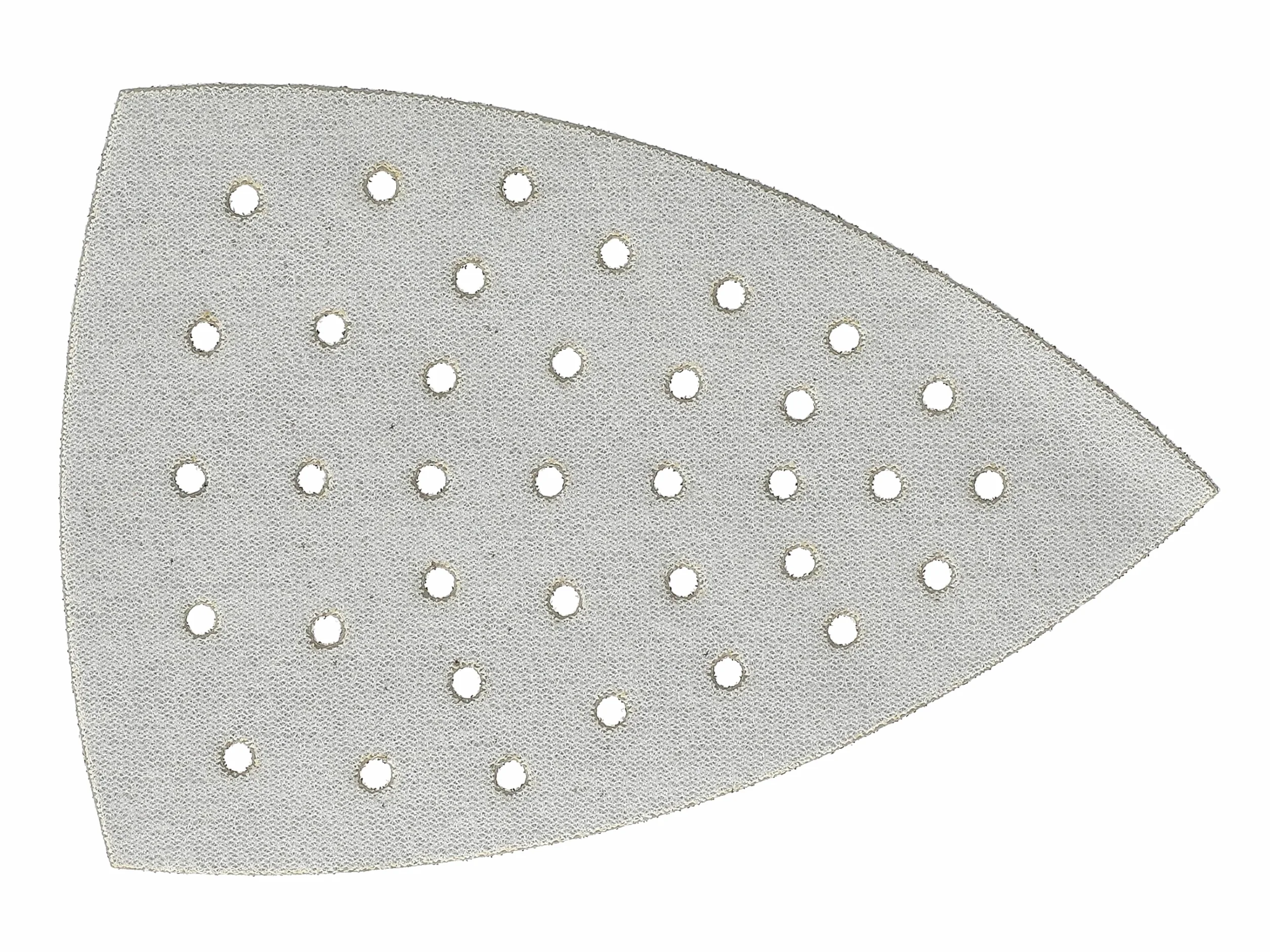 Mirka - papier ścierny - Iridium Delta 100x152x152 mm 36 otworów rzep | Trójkątny papier ścierny do lakieru szpachli podkładu drewna stali materiałów mineralnych tworzyw sztucznych