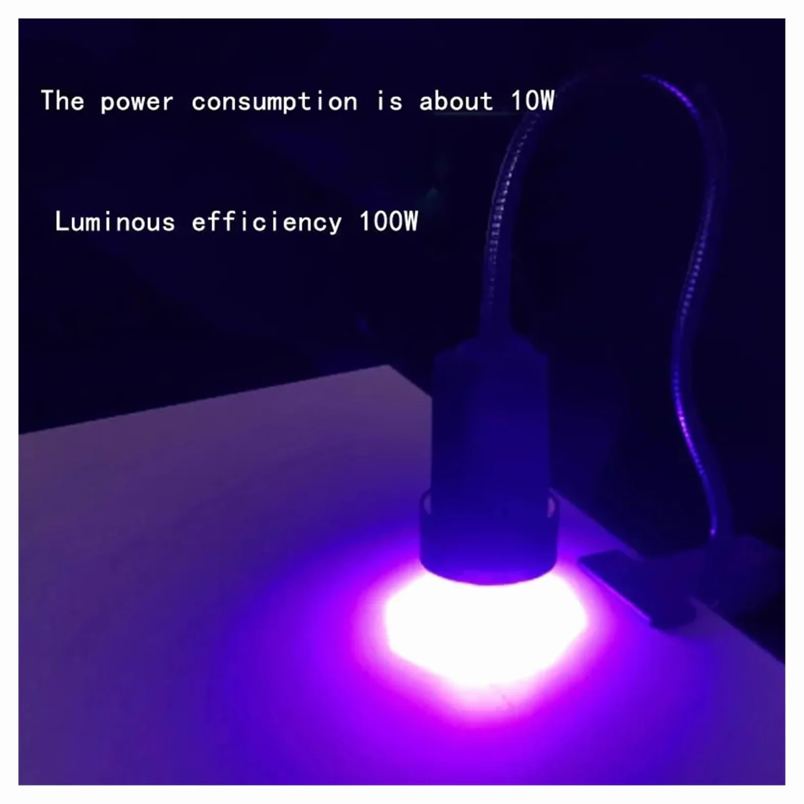 Światło UV, 100W utwardzana promieniami UV lampa ultrafioletowa 395nm do naprawy płytek drukowanych klej bezcieniowy zielony olej światłoczuła żywica druk 3D(395nm)