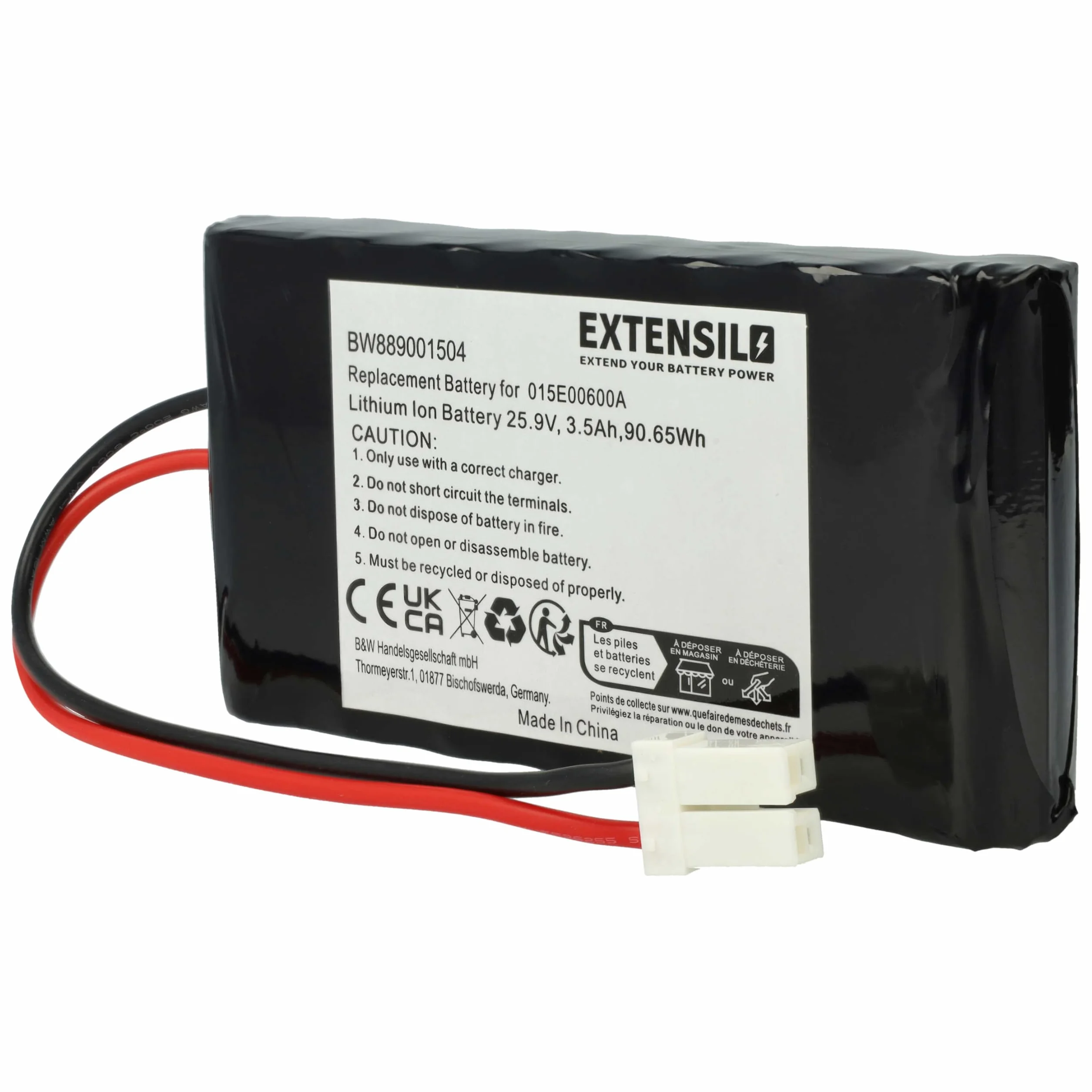 vhbw Akumulator zamienny do kosiarki 3500 mAh 25,9 V litowo-jonowy