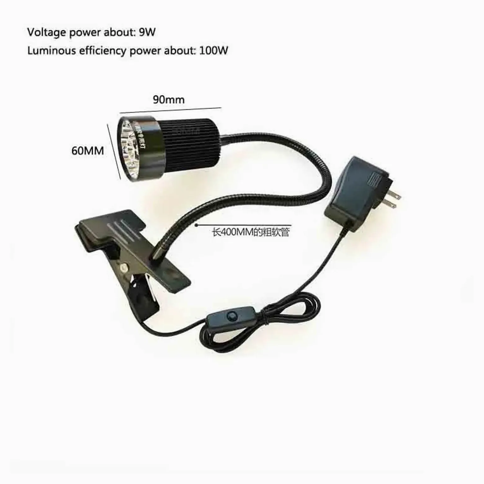 Światło UV, 100W utwardzana promieniami UV lampa ultrafioletowa 395nm do naprawy płytek drukowanych klej bezcieniowy zielony olej światłoczuła żywica druk 3D(395nm)