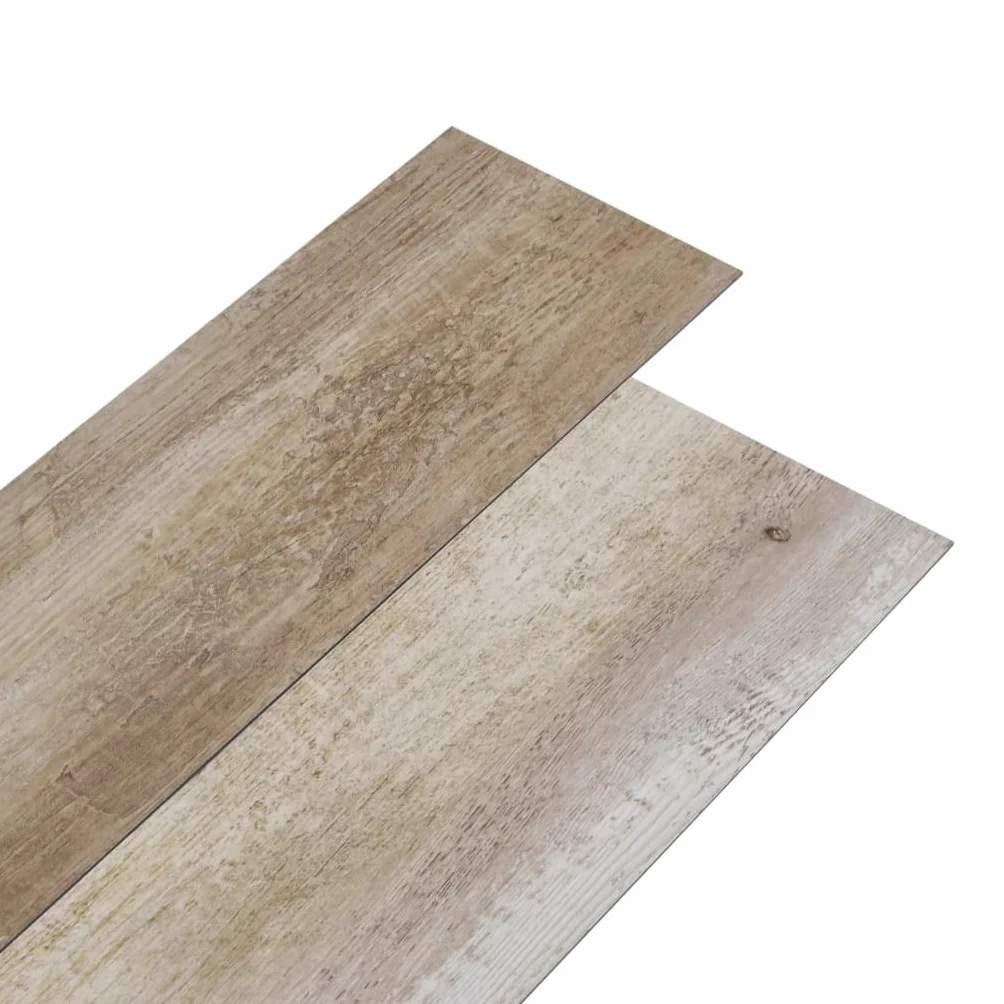 vidaXL Samoprzylepne panele podłogowe PVC, 5,21 m², 2 mm, płowe drewno
