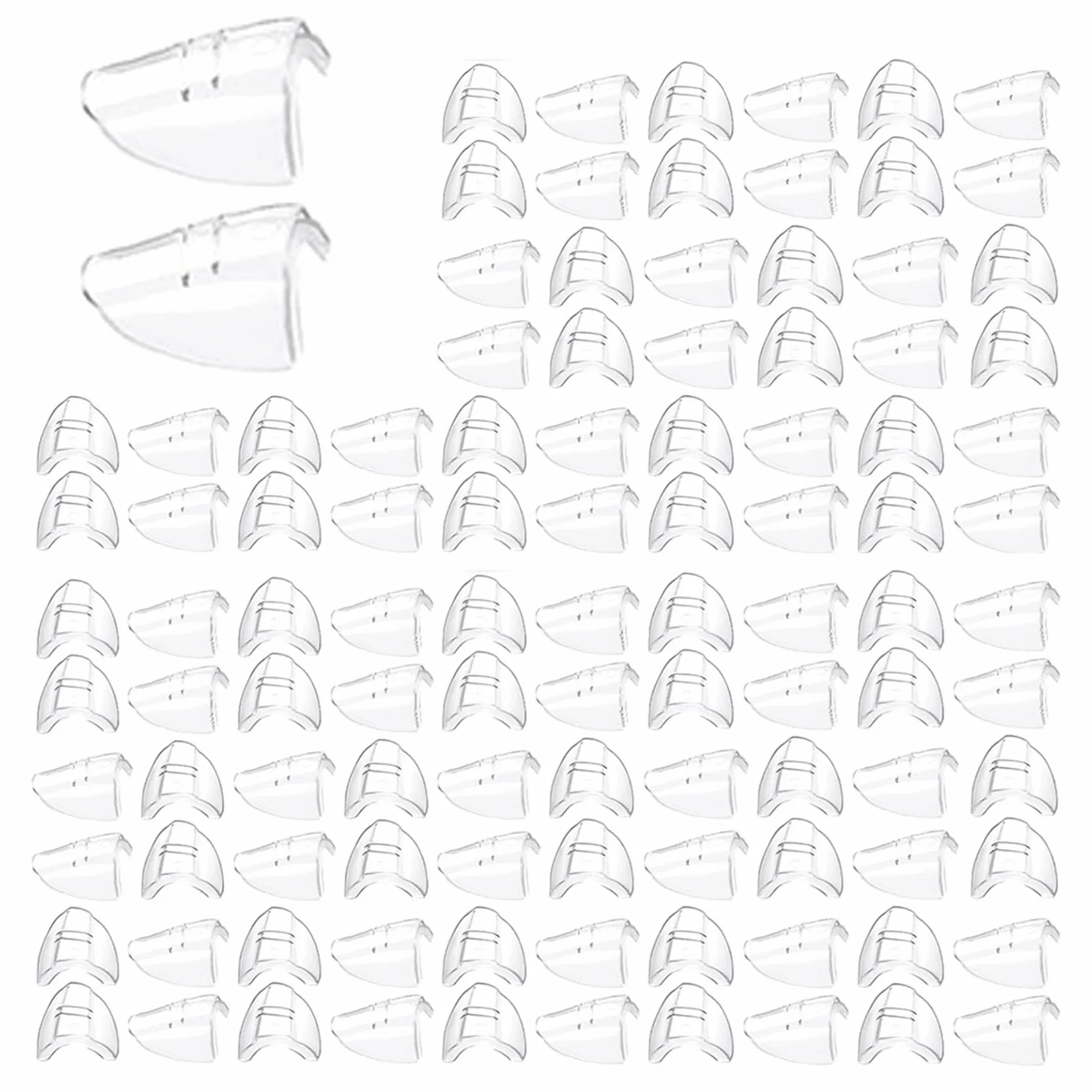 90X Okulary Ochronne Osłony Boczne do Okularów Korekcyjnych Slipon SideShields Osłony Boczne Przezroczyste