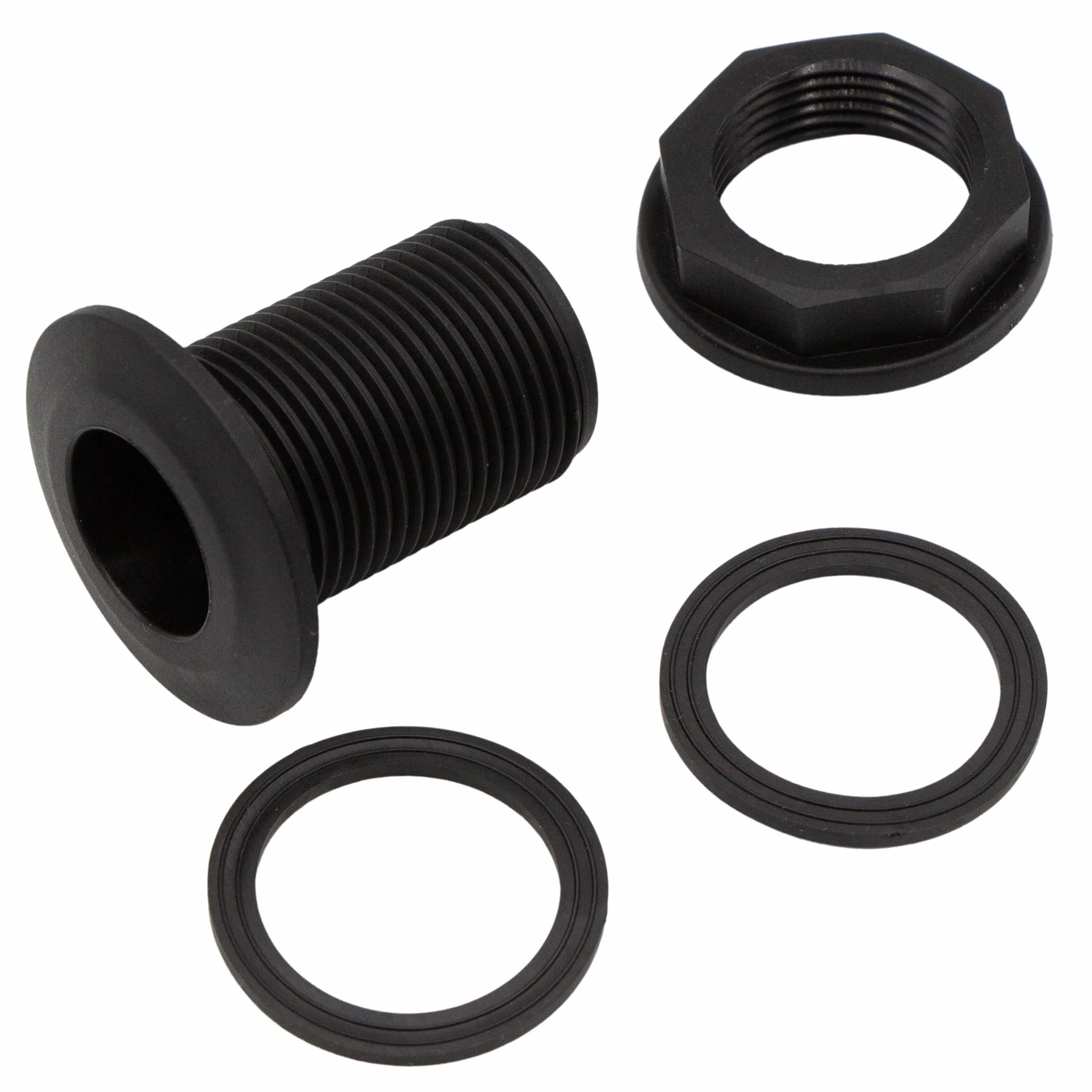 VARIOSAN Przepust zbiornika na deszczówkę 16836, gwint zewnętrzny 1 1/4", PP, z uszczelką