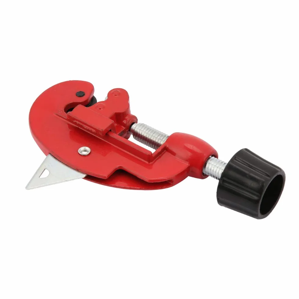 Kupferrohrschneider Tragbares Rohrschneidewerkzeug aus Manganstahl für PPR-Rohre aus Aluminiumrohr-Wellrohr(Red)
