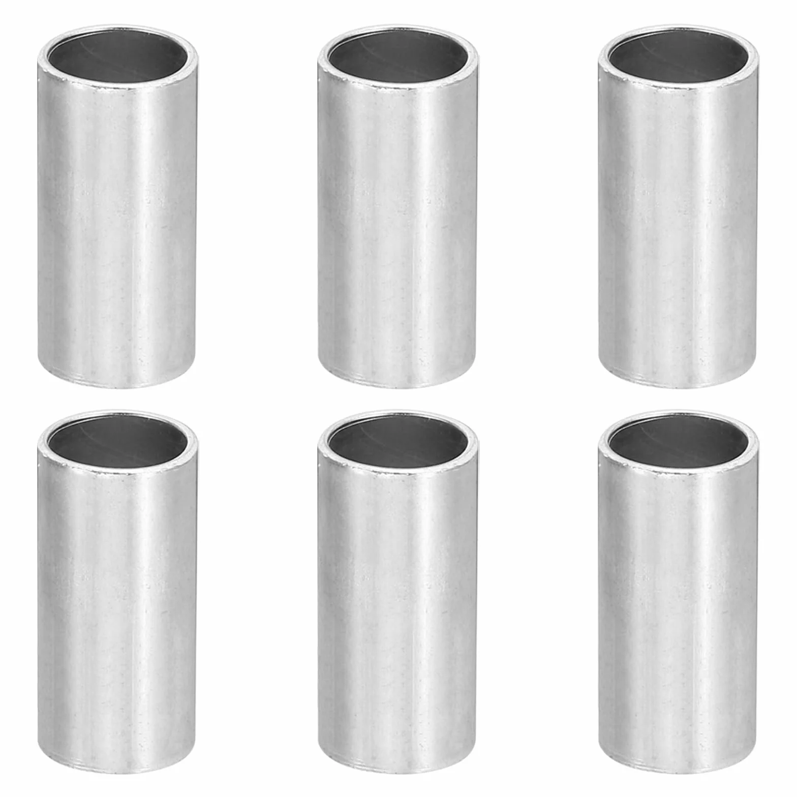 PATIKIL Stalowe podkładki dystansowe M10, 6 szt. metalowych elementów dystansowych, stalowe, średnica 10,1 mm x 12 mm średnica zewnętrzna x 24 mm, L śruba dystansowa ze stali węglowej, okrągła do śrub