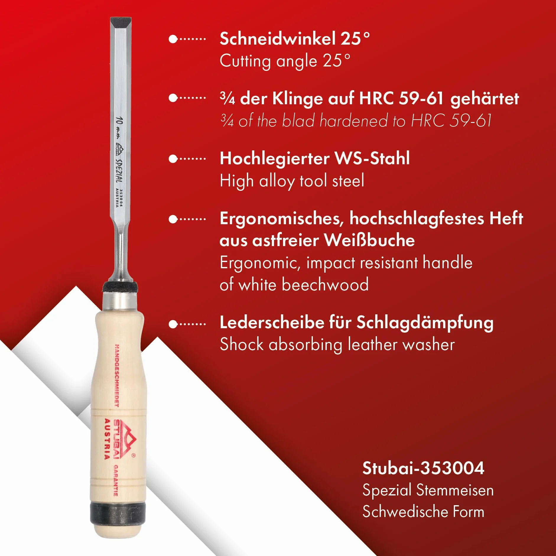 Stubai 353106 Spec. zestaw dłut ktn. 6-częściowy