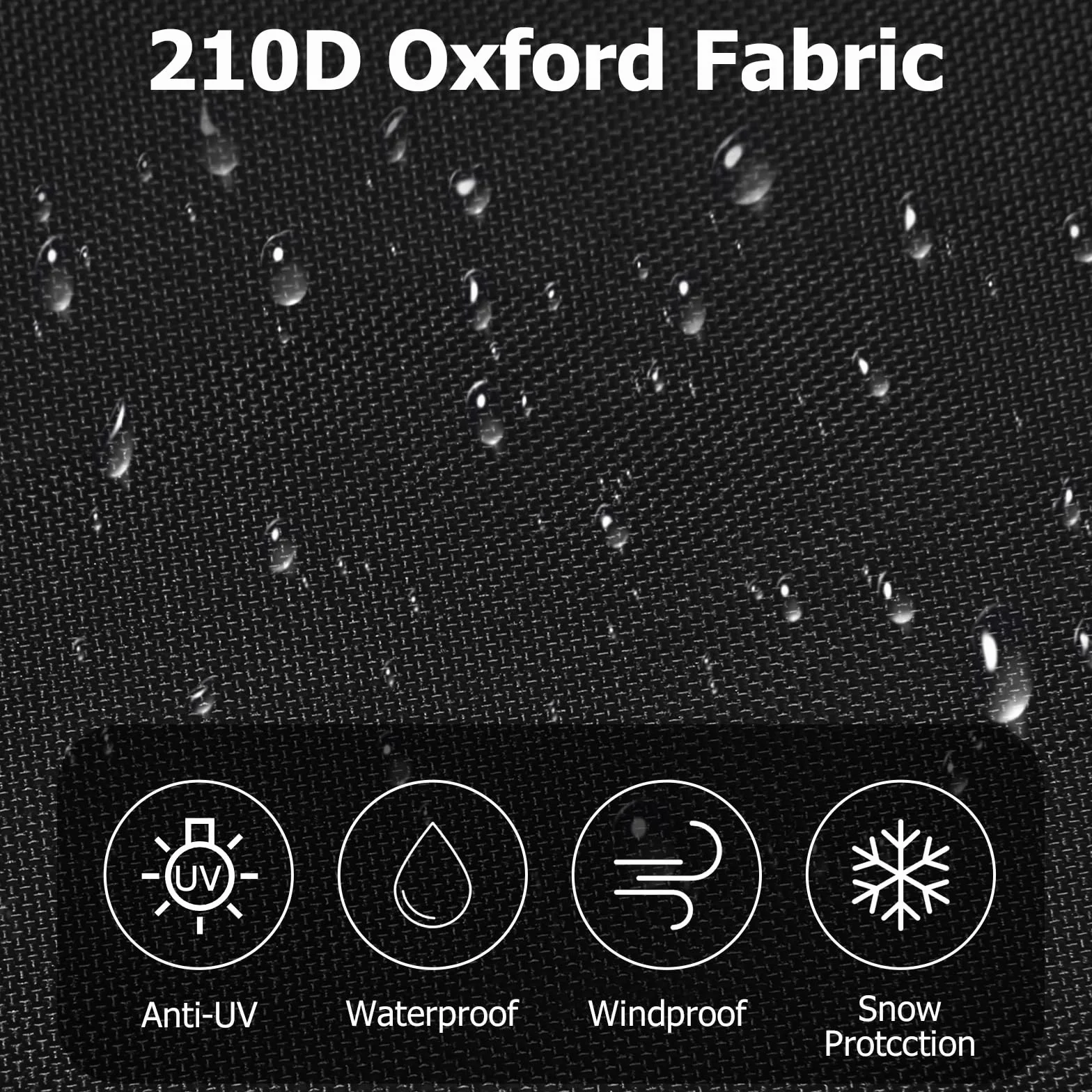 Pokrowiec na krzesła ogrodowe 210D Oxford wodoszczelny ochronny