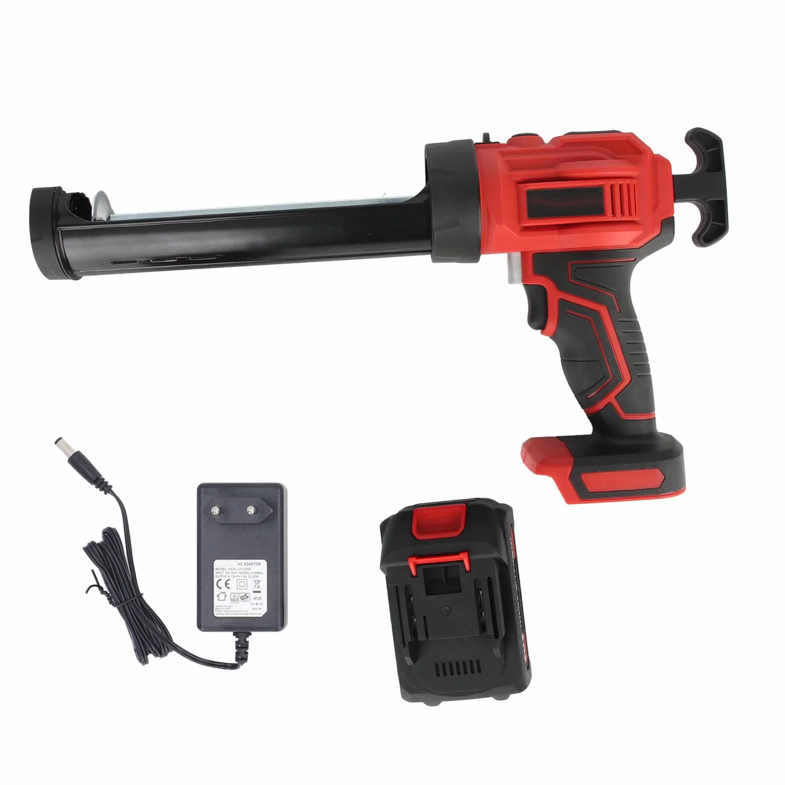 Bezprzewodowy Pistolet do Uszczelniania Elektryczny Pistolet do Uszczelniania Zasilanie Bateryjne 4-biegowe Narzędzie do Uszczelniania z diodą LED do Napełniania i Uszczelniania
