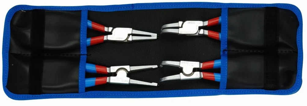 Unior 539PLUS/1DPCT zestaw szczypiec do pierścieni zabezpieczających Plus w torbie, 180 mm