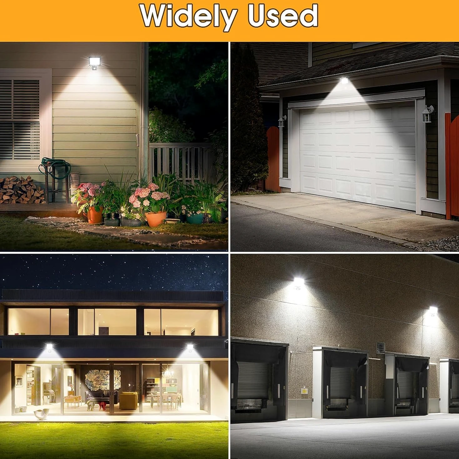 Czujnik ruchu na zewnątrz - 30 W Pir LED Floodlight Zewnętrzne światło Ręce zasilane - Zewnętrzne oświetlenie powodziowe i punktowe Wodoodporne oświetlenie zewnętrzne Spotlight Garden Garaż Wykrywacz