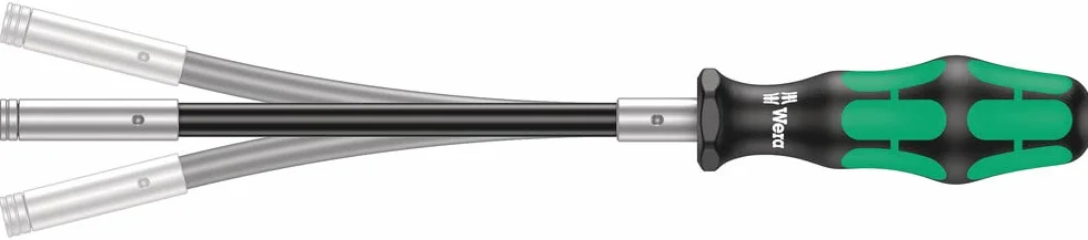 WERA 05028161001 393 S Dodatkowy przenośny śrubokręt z elastycznym łodygą, 1/4 "x 173,5 mm