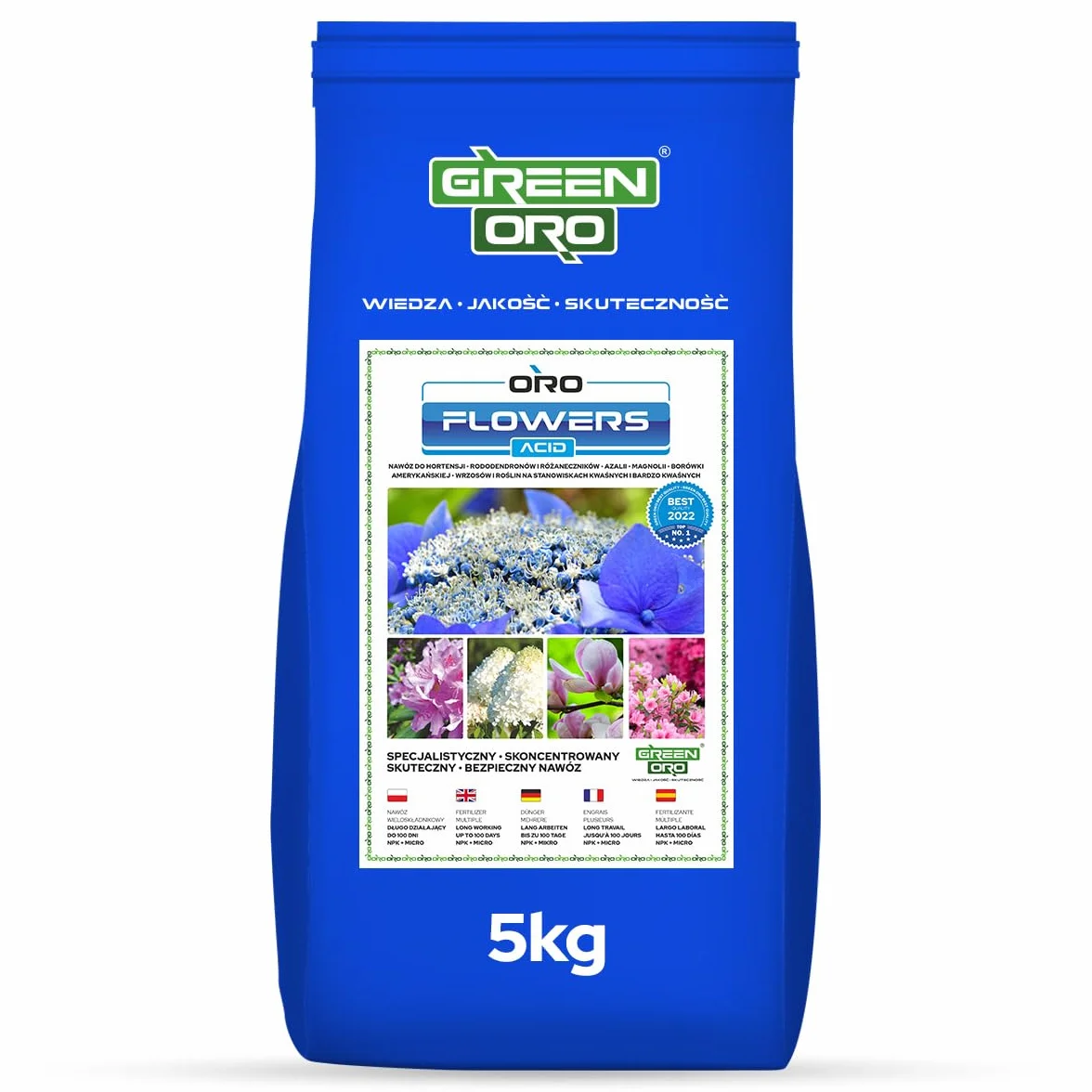 FLOWERS ACID 5KG Nawóz do hortensji i roślin kwasolubnych