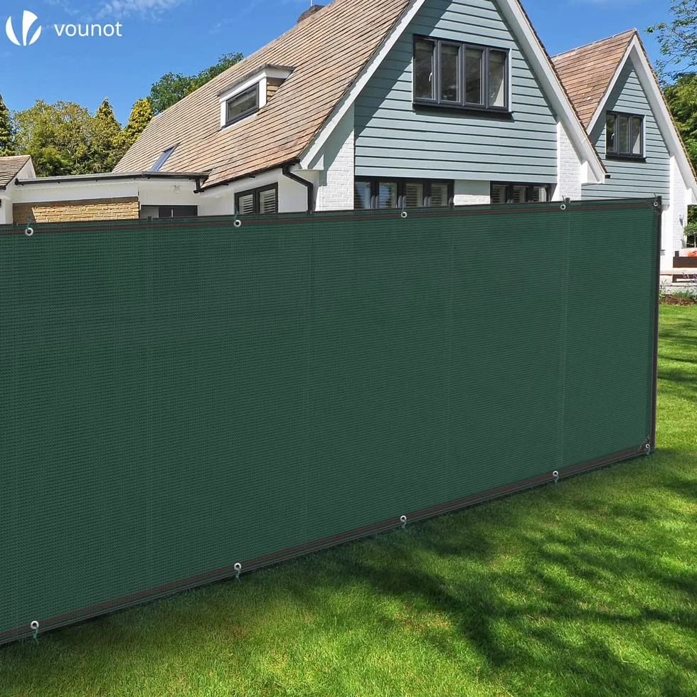 VOUNOT Siatka maskująca HDPE 1,5x10m 230g/m² 95% zacienienia odporna na UV zielona