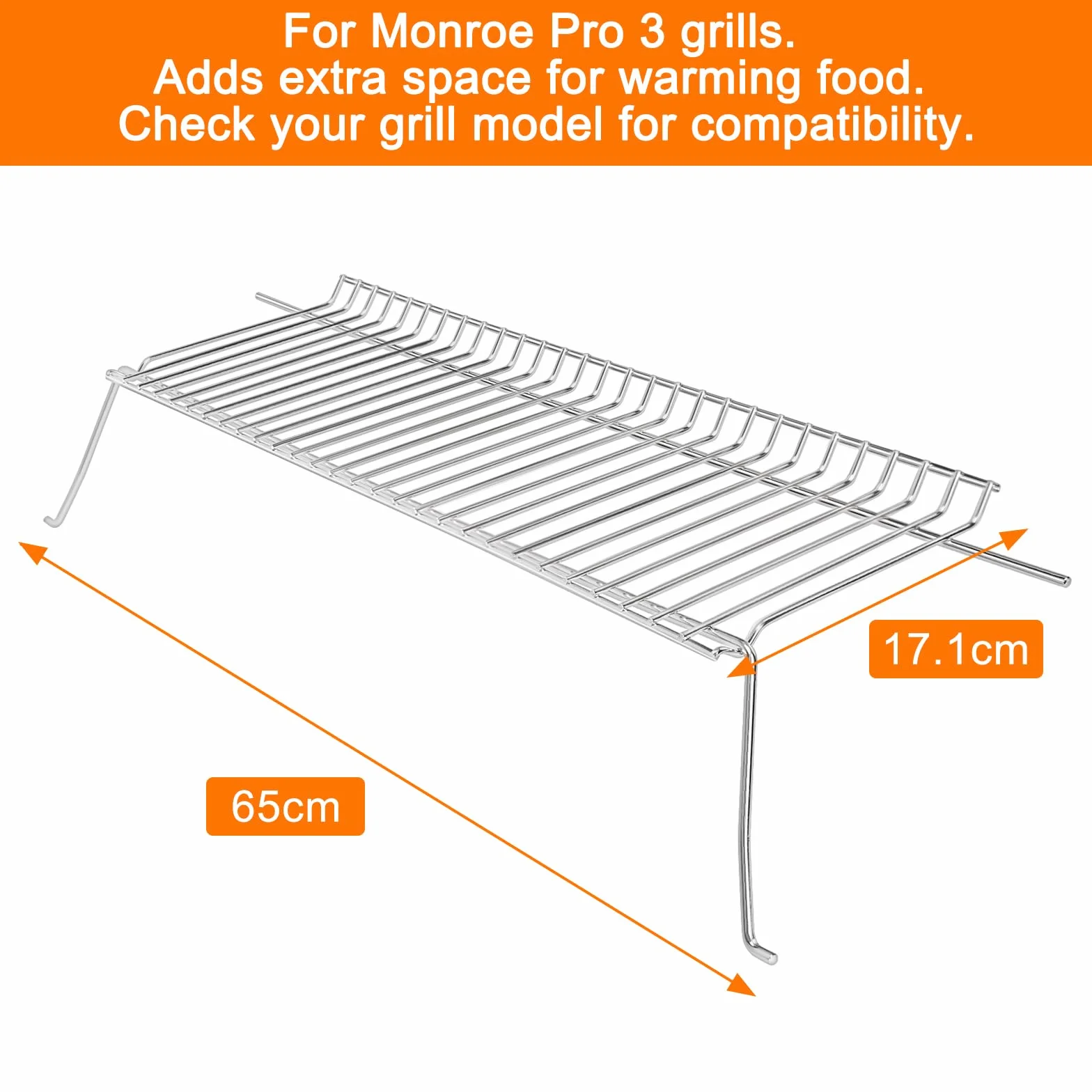 GFTIME Zastępczy koszyk do utrzymywania ciepła Enders Monroe Pro 3 stal nierdzewna 65x17,1 cm