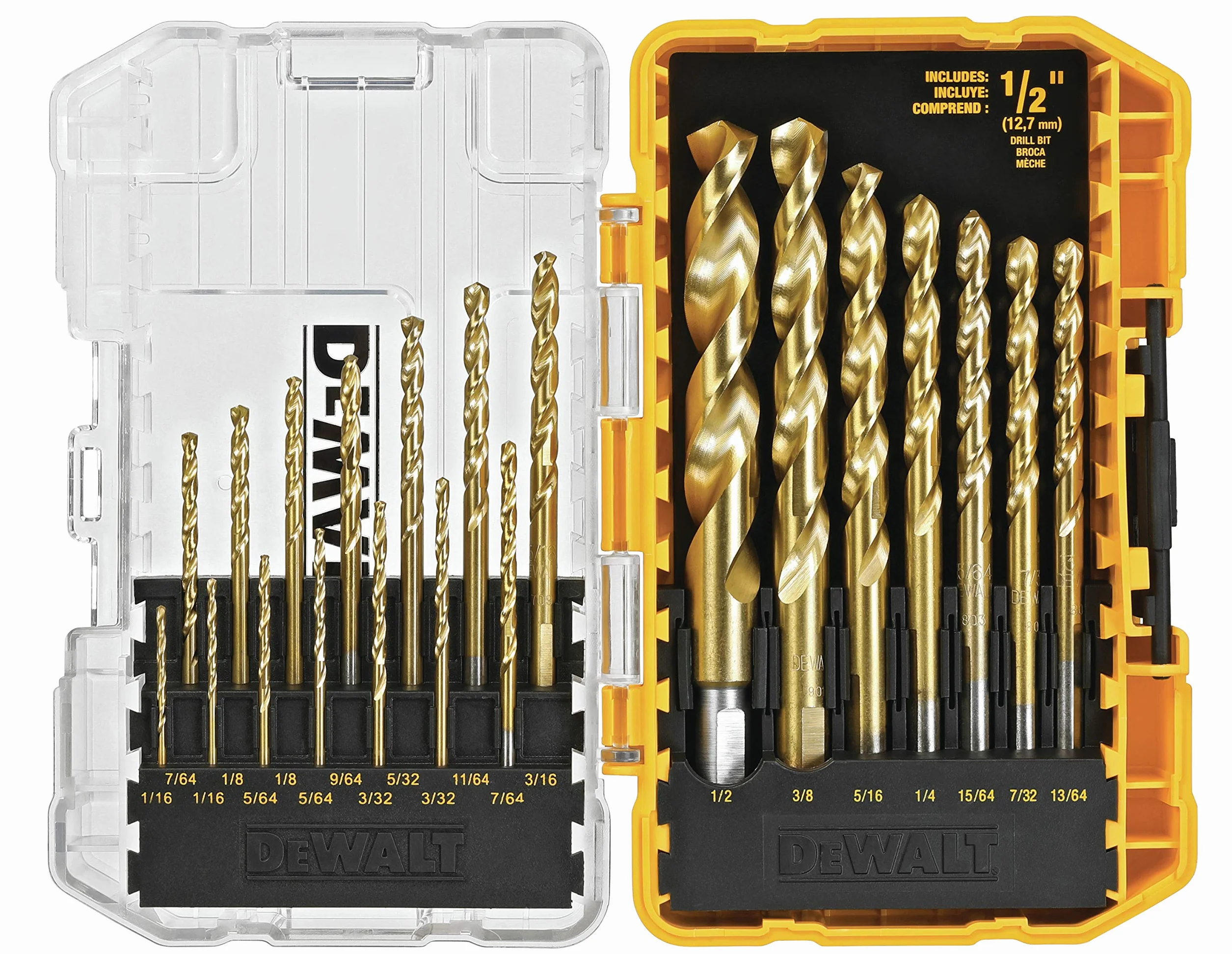 DEWALT Titanium Nitride Drill Bit Set, 21-Piece (DW1342)