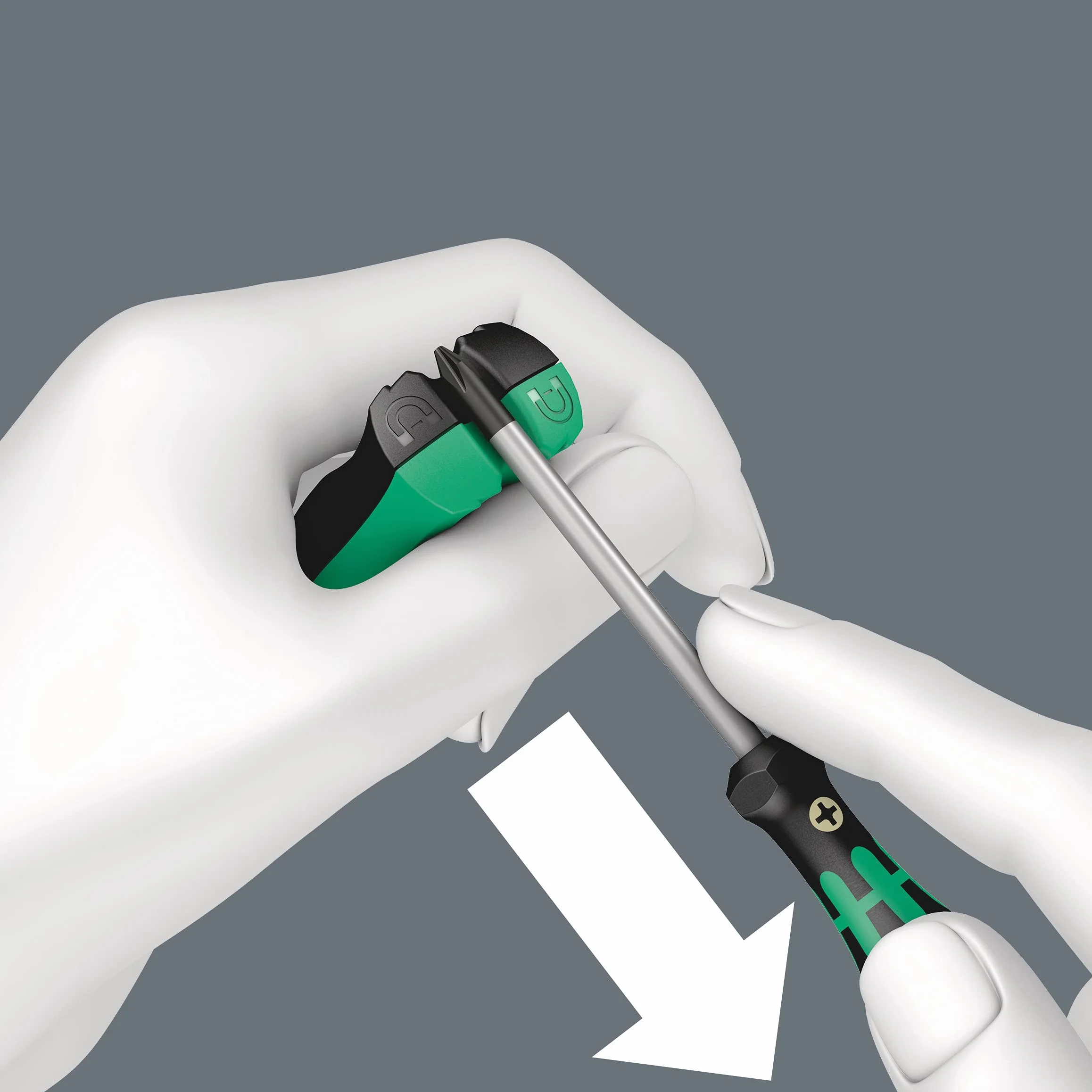 Wera 9500 Sb Magnetyzator, Czarny/Zielony, 68 x 34 mm