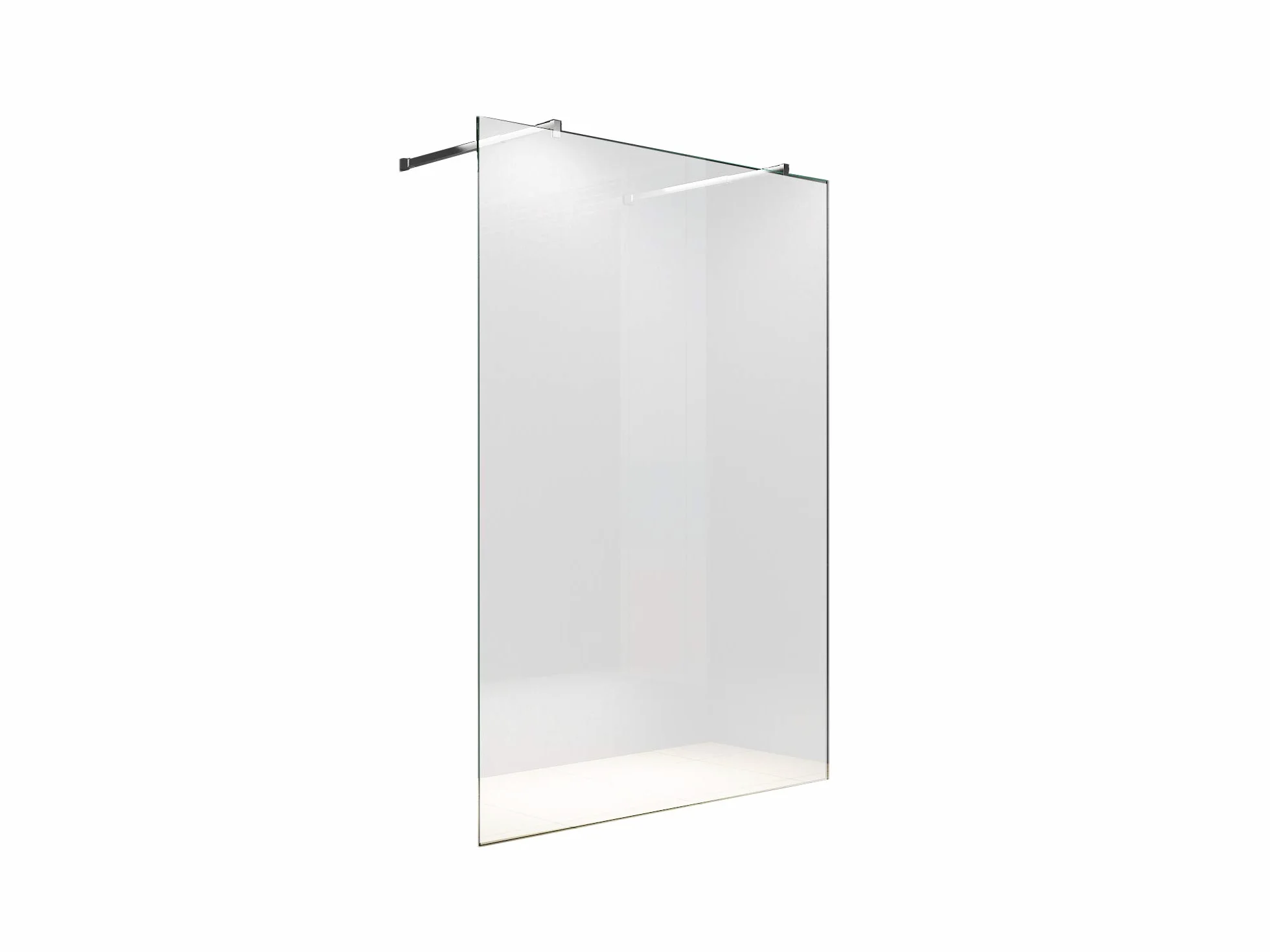 Shop [Typ-Lily] 10 mm Walk in Ścianka prysznicowa - prysznic - szkło ESG (90 x 200 cm satynowane 2 x uchwyt narożny)