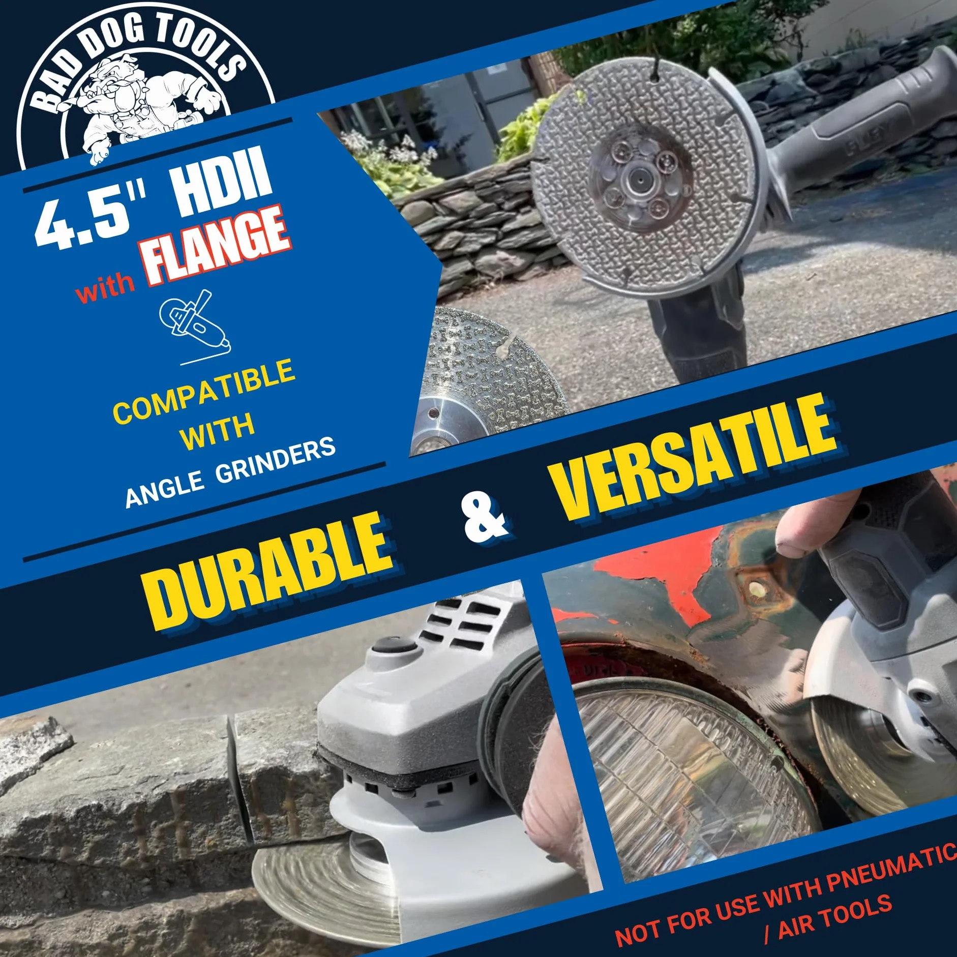 Bad Dog Narzędzia kołnierzowe 11.4 cm Handi Disk Deux szlifowanie i tarcza tnąca