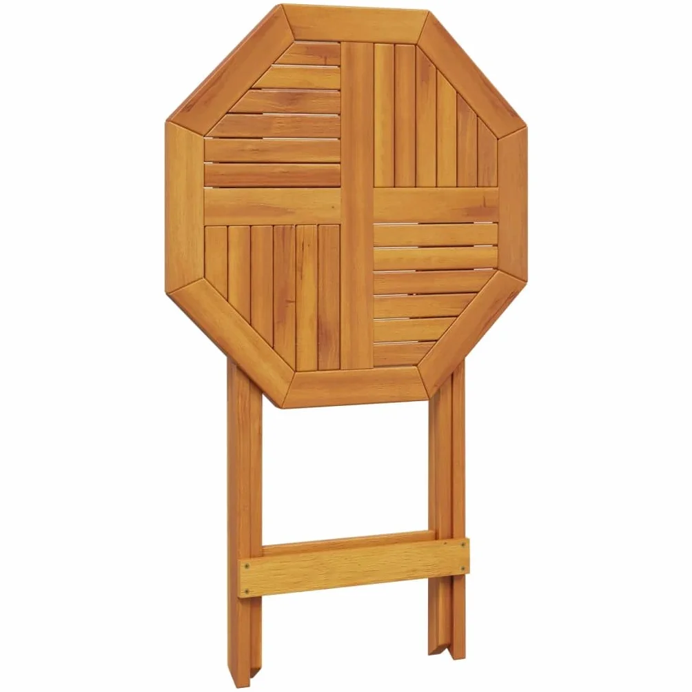 vidaXL Składany stół ogrodowy Ø60x75 cm lite drewno akacjowe