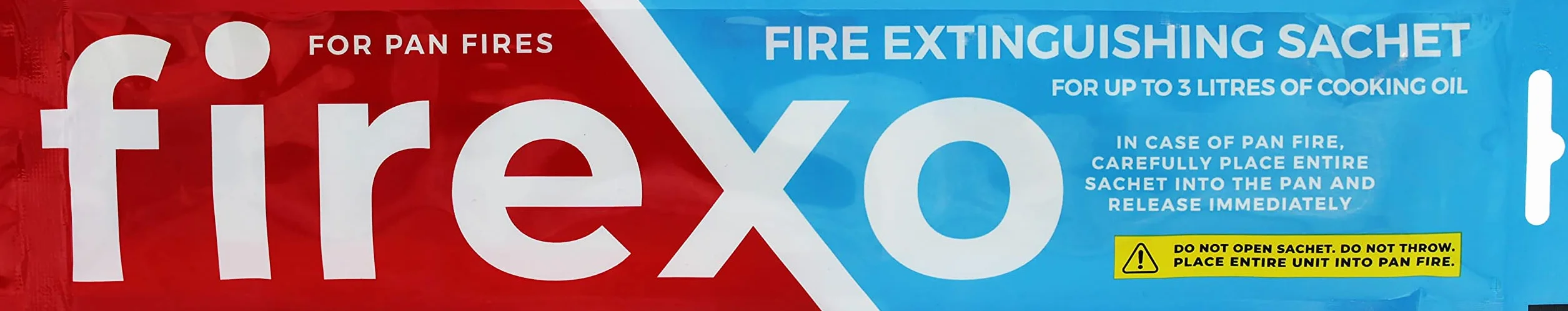 Firexo Saszetka Gaśnicza - Zamiennik koca przeciwpożarowego do pożarów na patelniach - Gaśnica do Dom, Kuchnia, Kamper, Praca i Restauracja