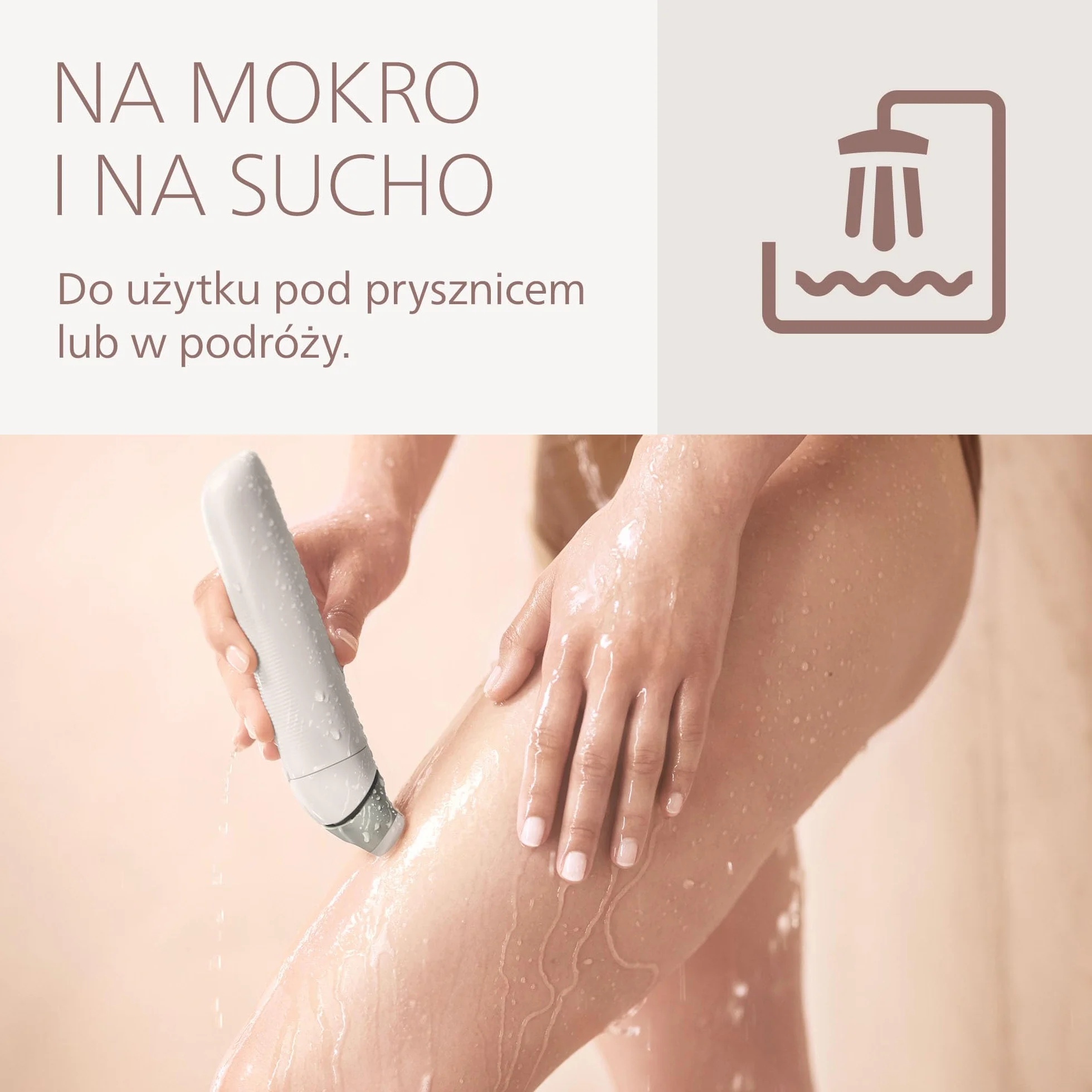 Philips Golarka damska serii 8000 – bezprzewodowa golarka elektryczna do golenia na mokro i na sucho, elastyczna głowica goląca, do twarzy, nóg, ciała i okolic bikini, model BRL159/00