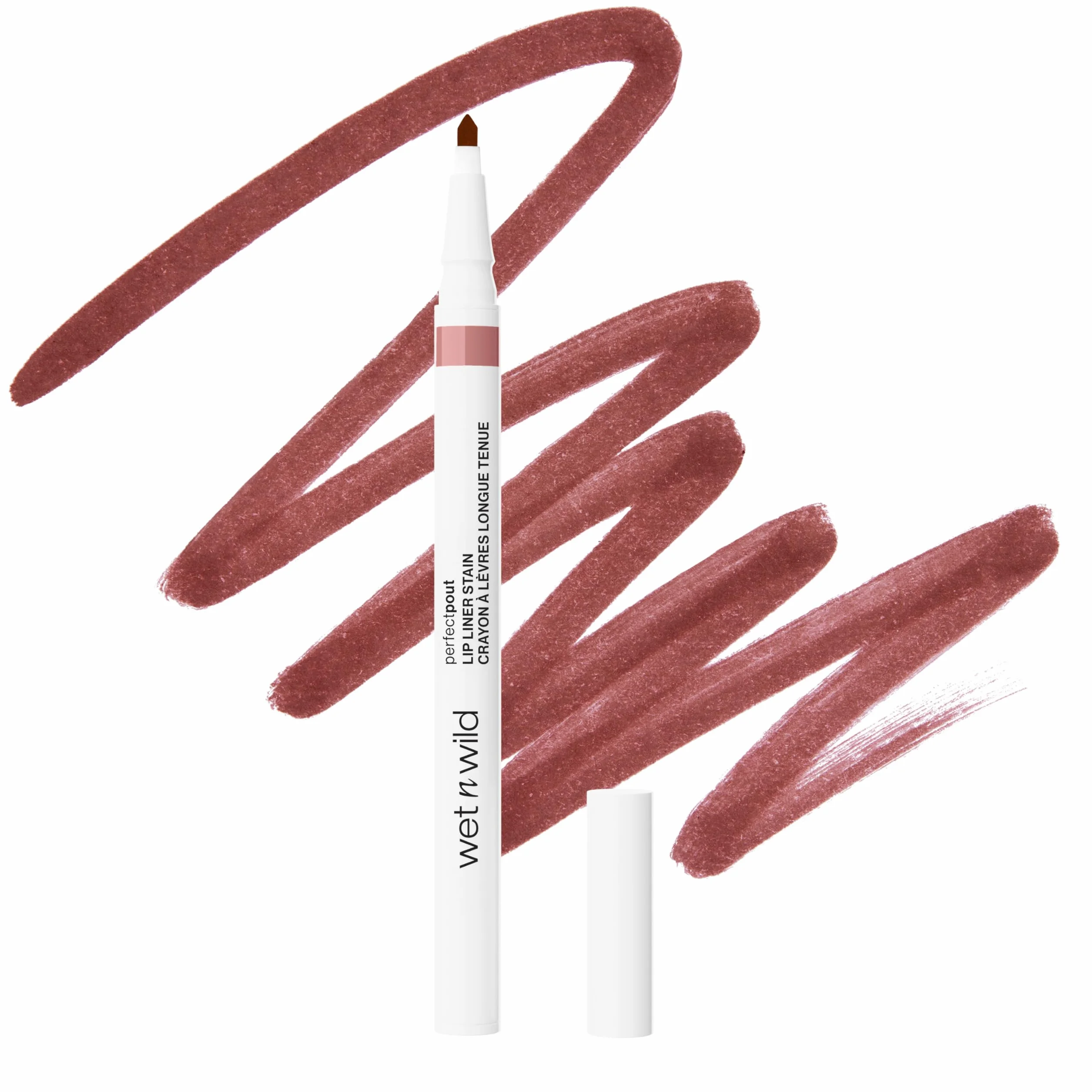 Wet n Wild Perfect Pout Lip Liner Stain, Odporny na Ścieranie Kolor do Konturowania Ust, Spiczasta Końcówka dla Wysokiej Precyzji i Płaska Krawędź Ułatwiająca Wypełnianie, Długotrwały, Nude Tights