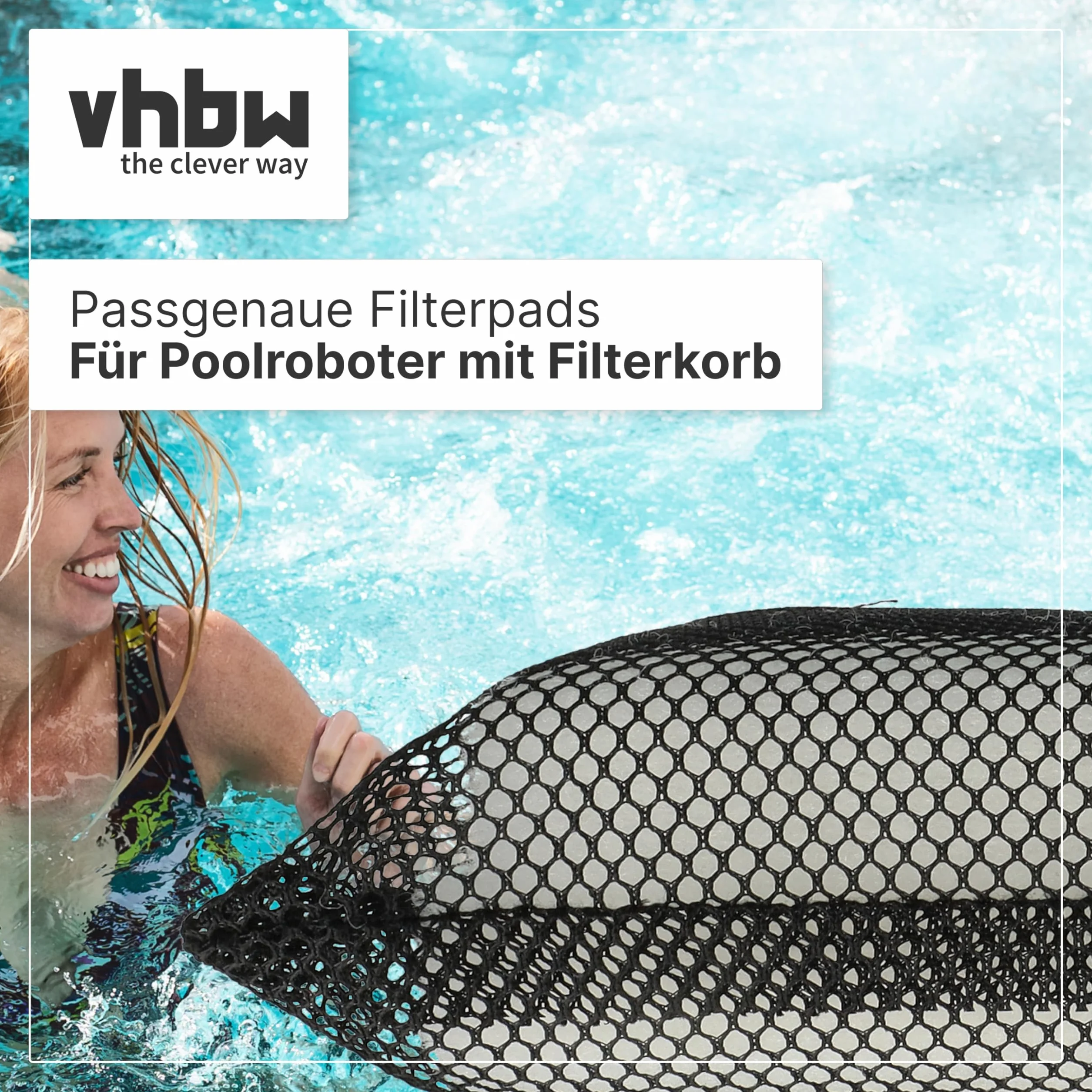 vhbw podkładka filtrująca kompatybilna z Dolphin E35, E35i, E10, E20, E25, E30, filtr dokładny 25 x 16 x 4 cm